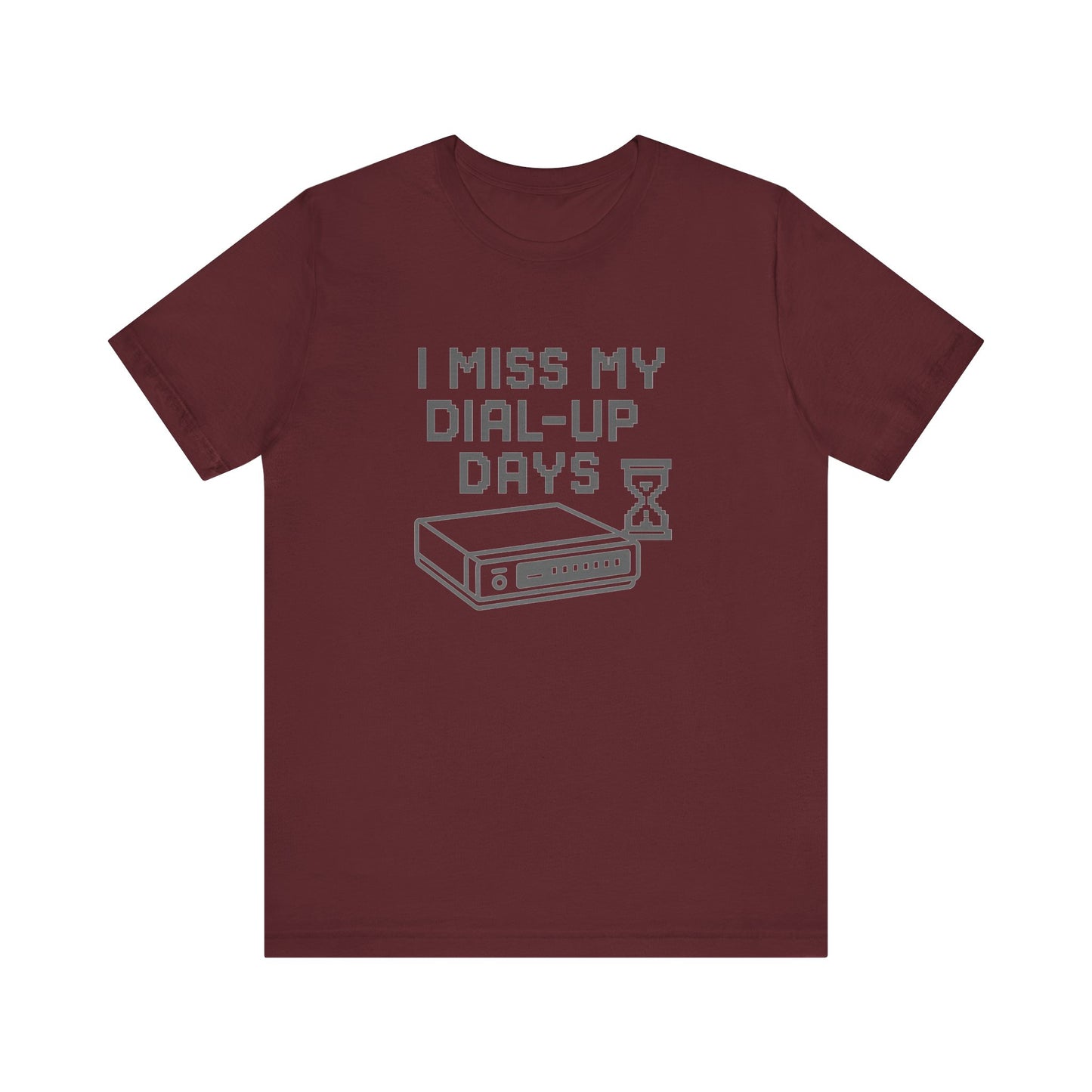 Nostalgic Dial-Up Days Tee – Retro Tech Shirt for 90s Kids, IT Pros & Internet Pioneers