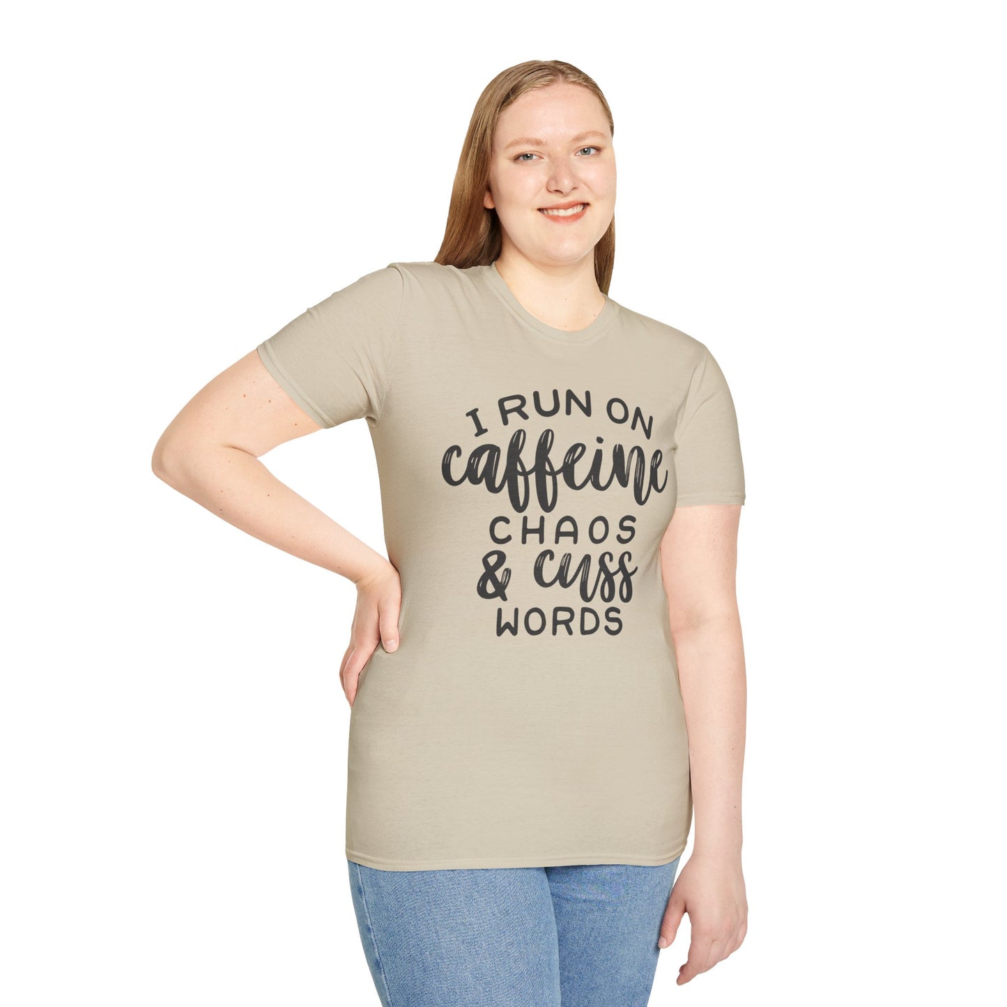 Caffeine Chaos Unisex T-Shirt – Funny Coffee Lover Tee
