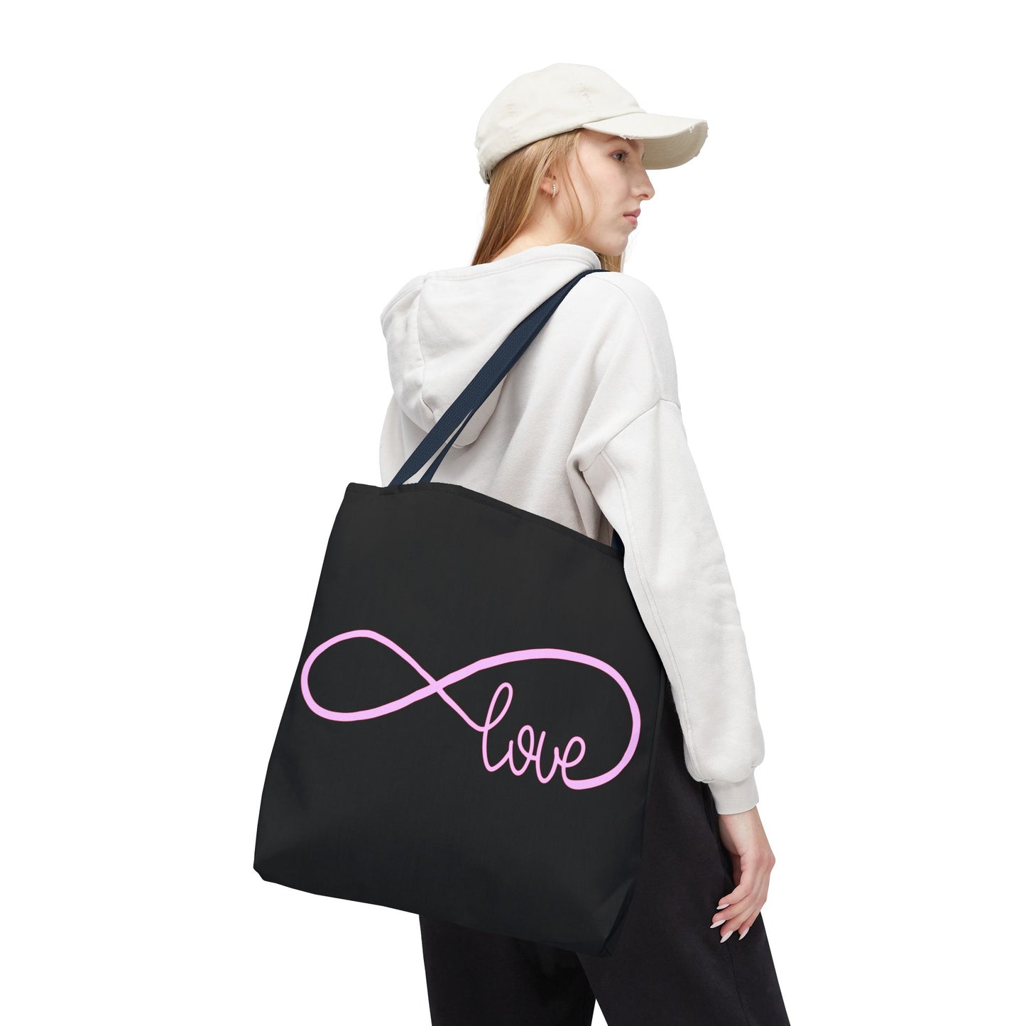 Love Infinity Symbol Tote Bag – Romantic Double-Sided Print, Everyday Carry