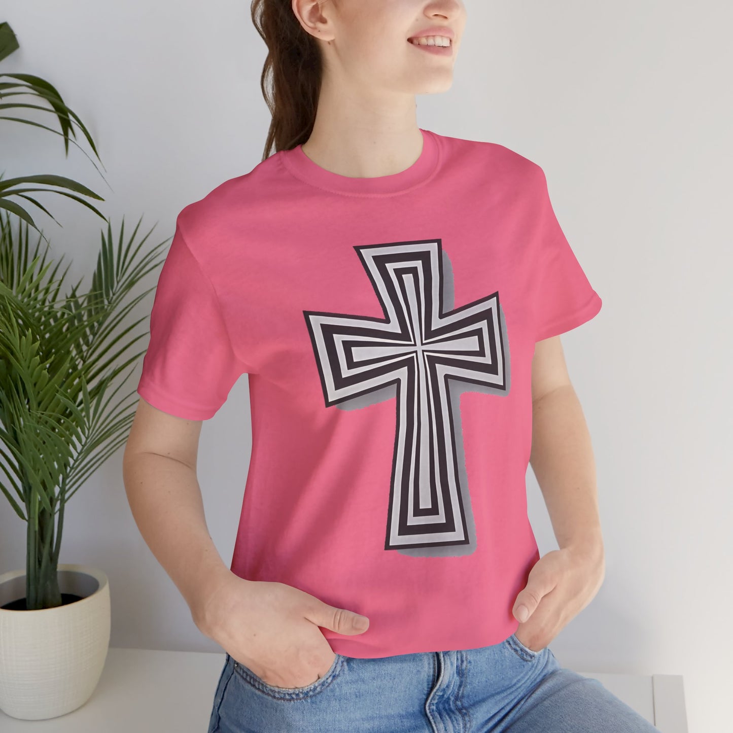 Faith-Inspired Cross Tee - Unisex Jersey Shirt