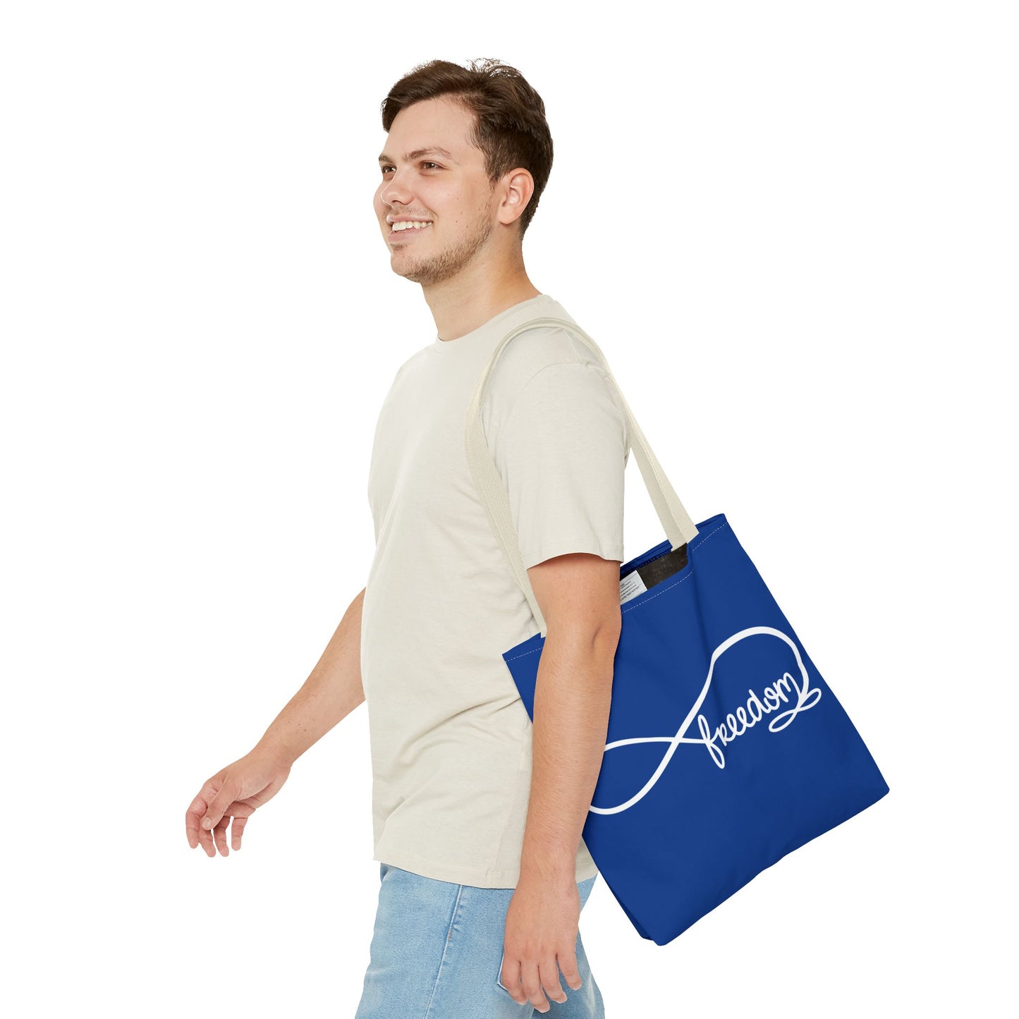 Freedom Infinity Symbol Tote Bag – Patriotic Everyday Carry, Double-Sided Print