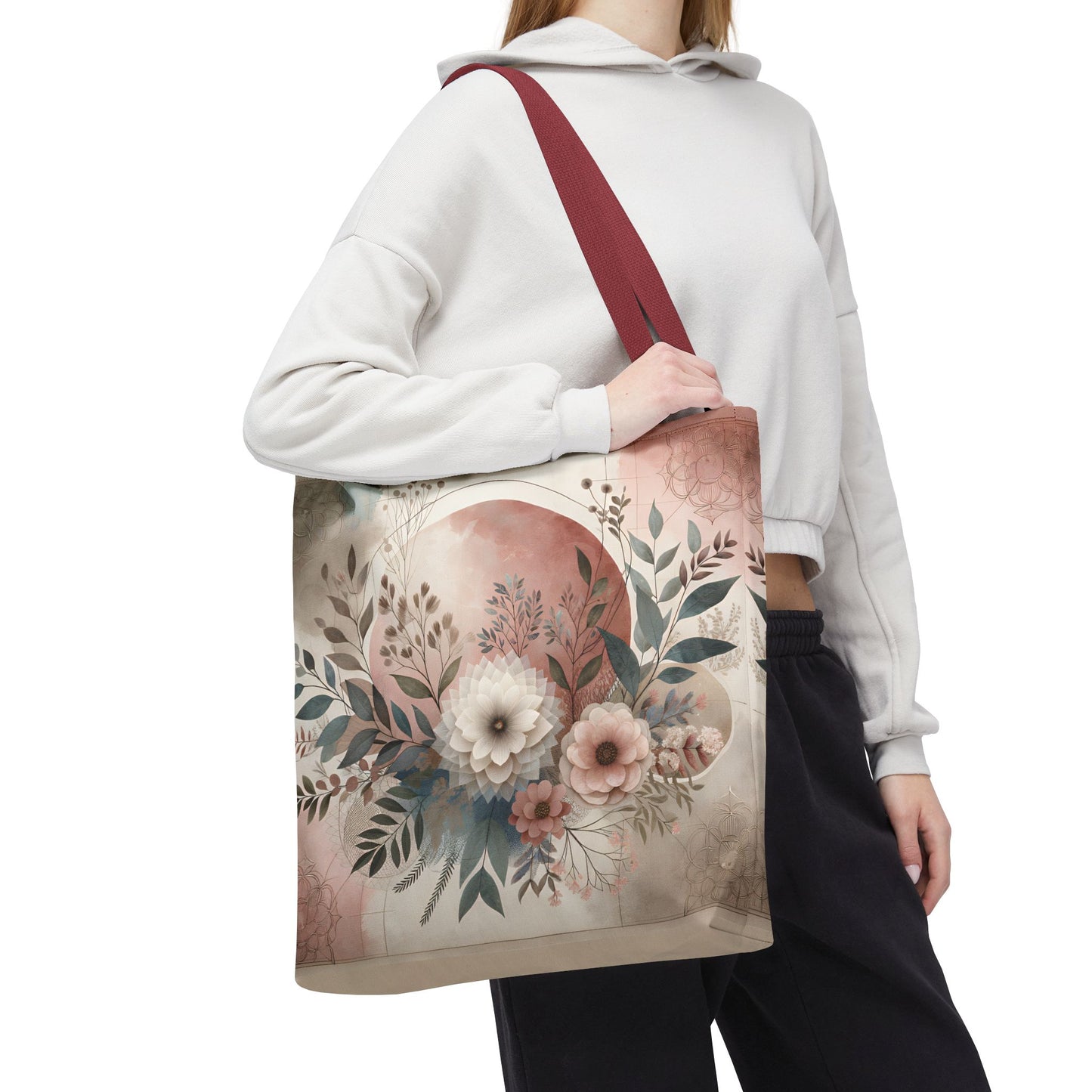 Floral Tote Bag – Elegant Eco-Friendly Accessory for Shopping, Weddings, and Gifting