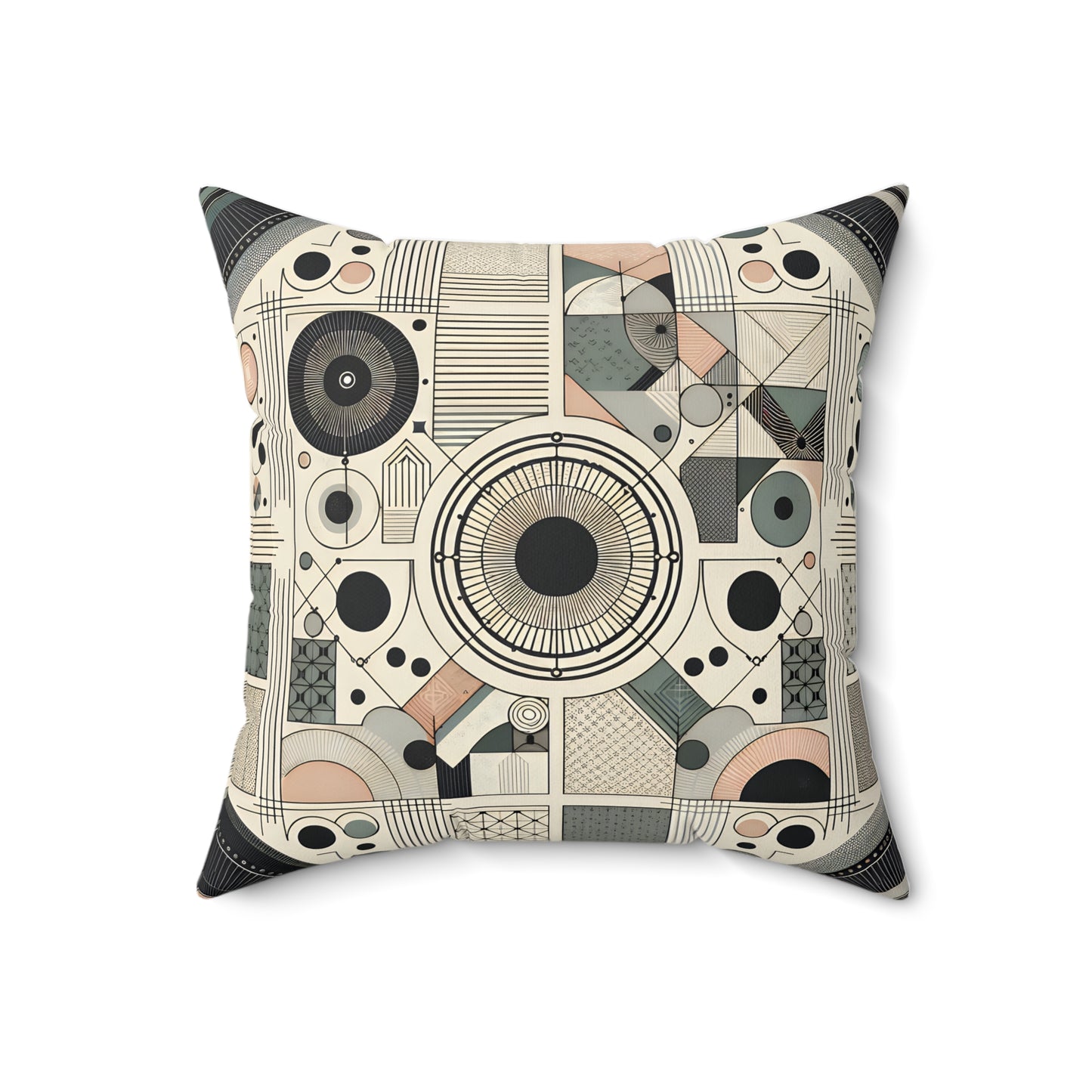 Abstract Geometric Decorative Pillow – Modern Accent for Stylish Spaces