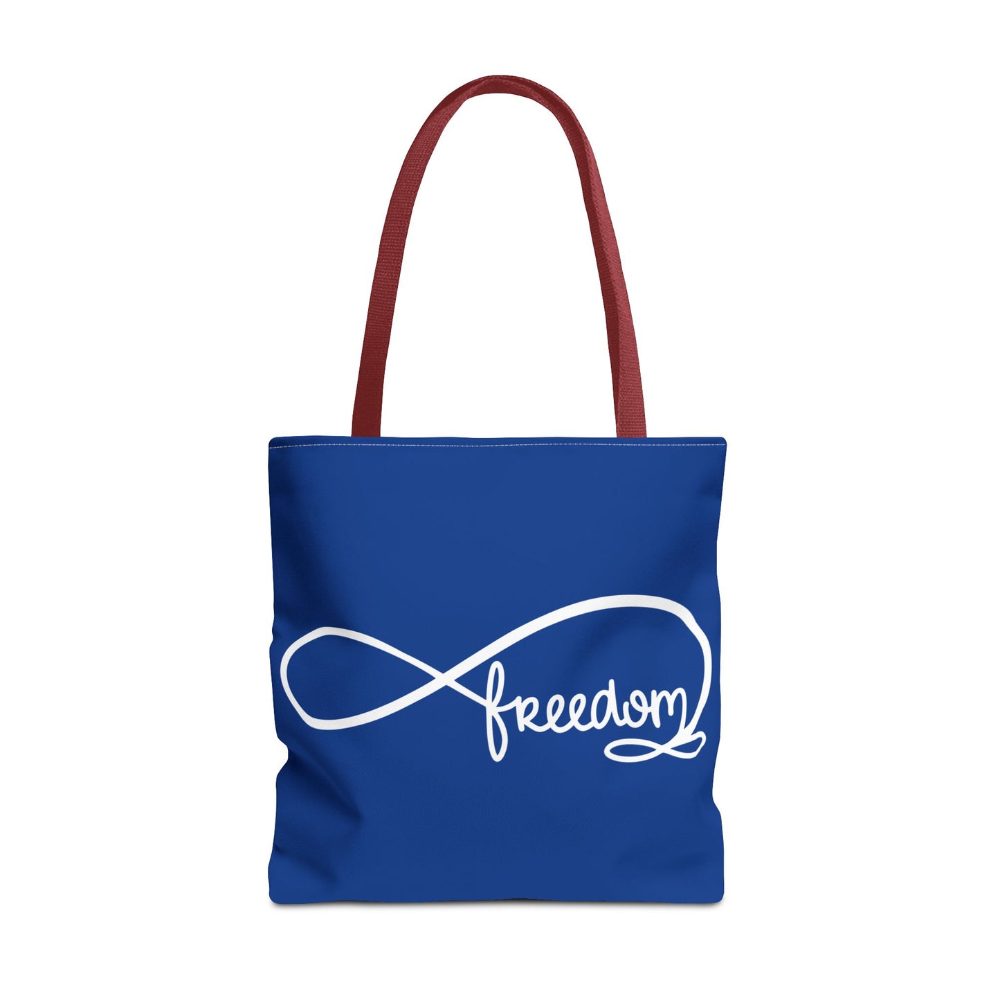 Freedom Infinity Symbol Tote Bag – Patriotic Everyday Carry, Double-Sided Print