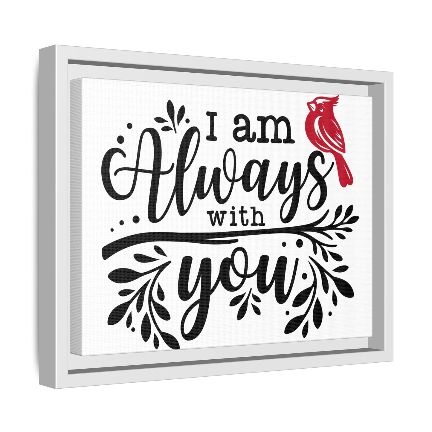 Always With You Cardinal – Matte Canvas Wall Art