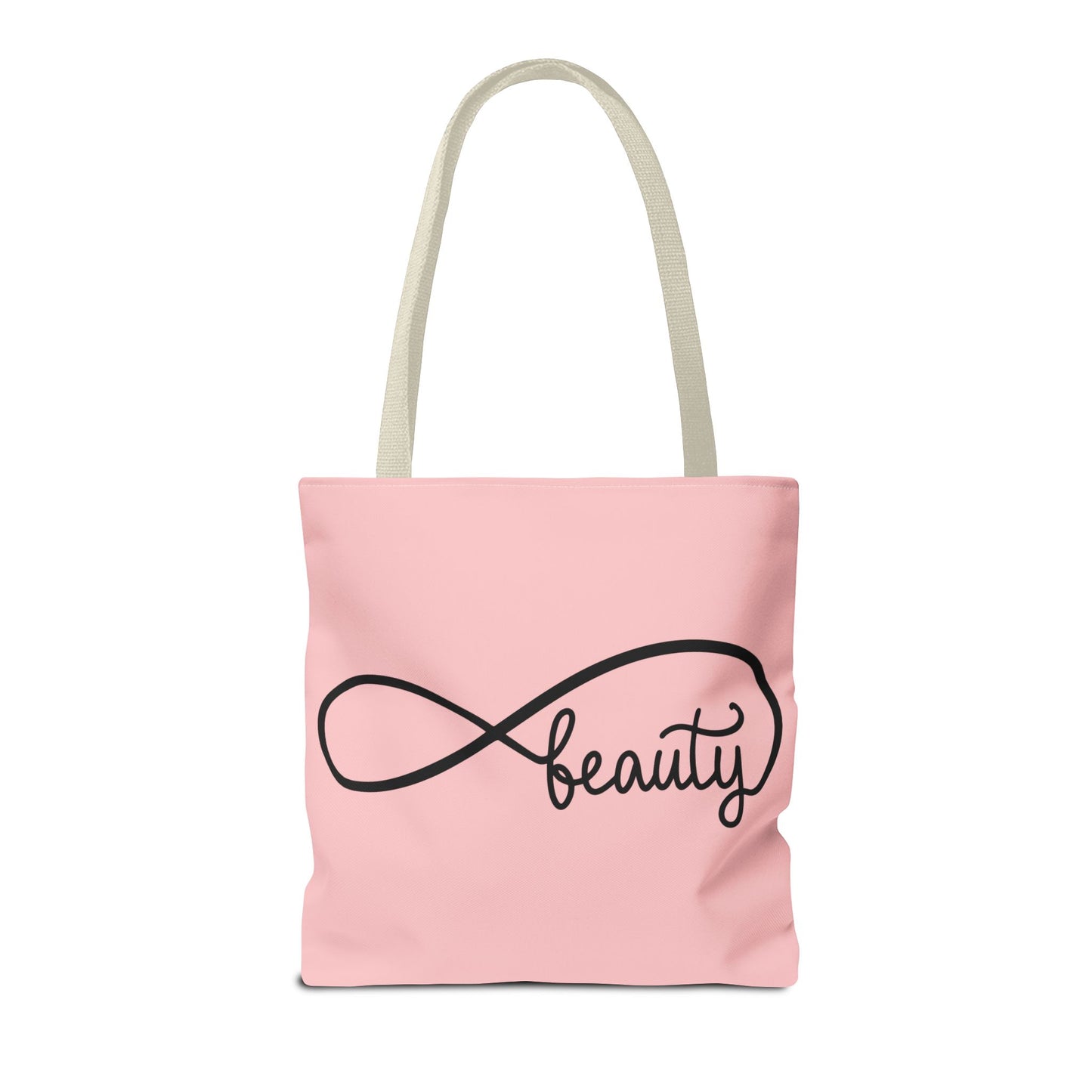 Pink Beauty Infinity Tote Bag – Inspirational Double-Sided Print in 3 Sizes