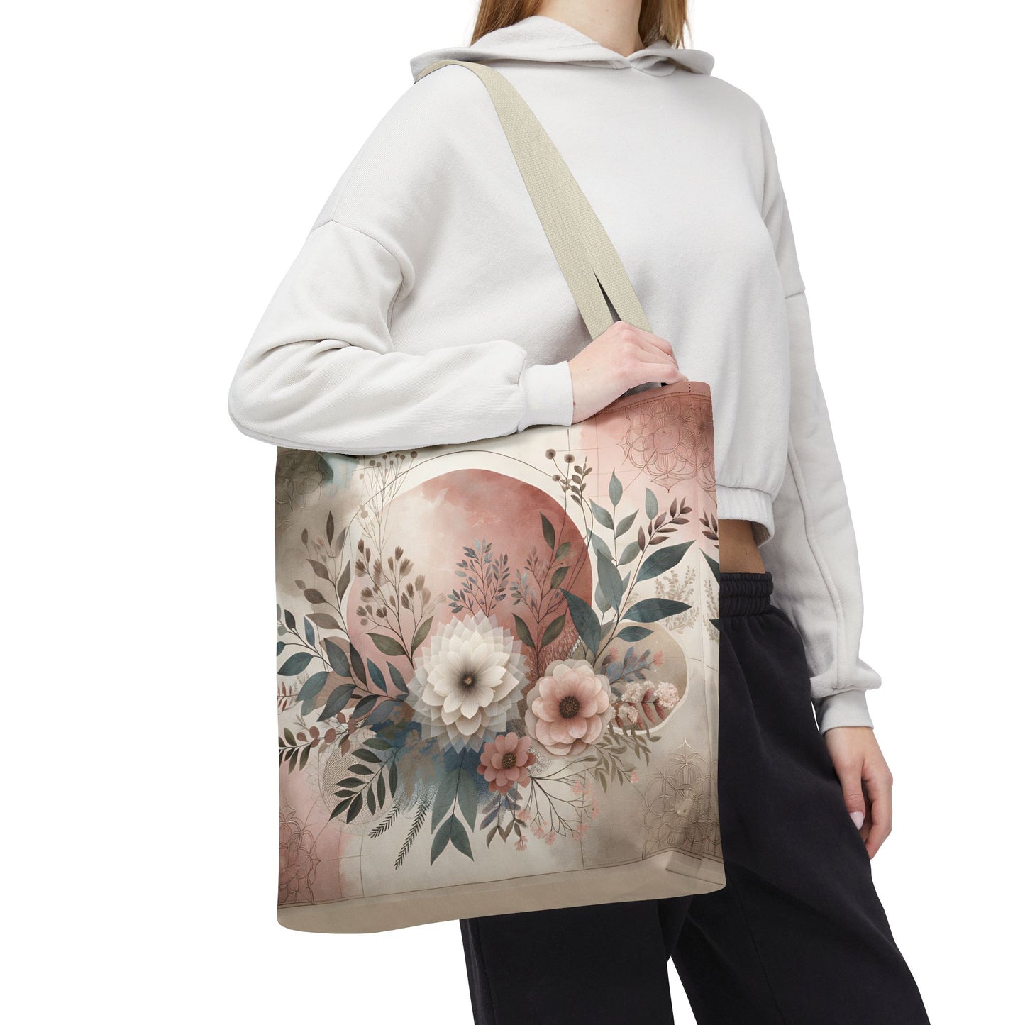 Floral Tote Bag – Elegant Eco-Friendly Accessory for Shopping, Weddings, and Gifting