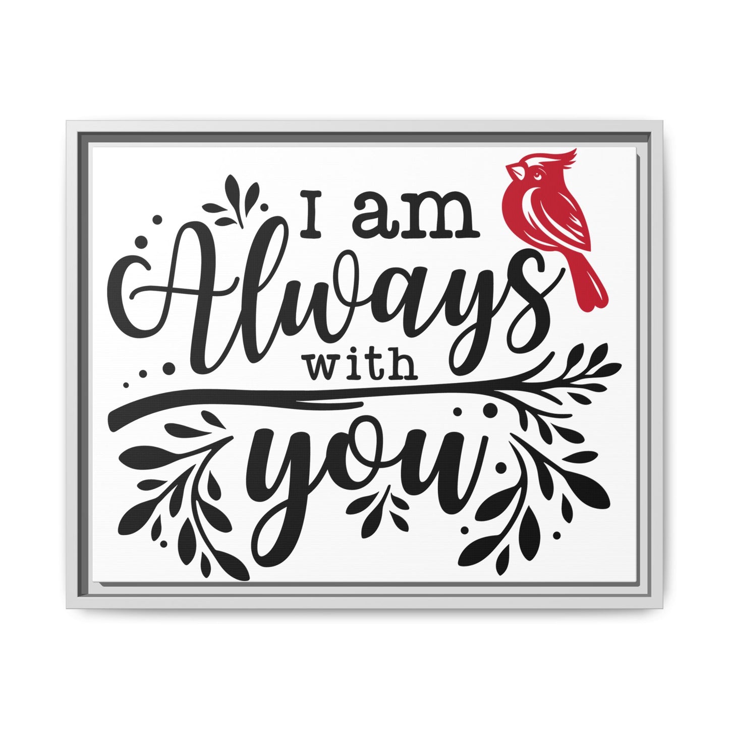 Always With You Cardinal – Matte Canvas Wall Art