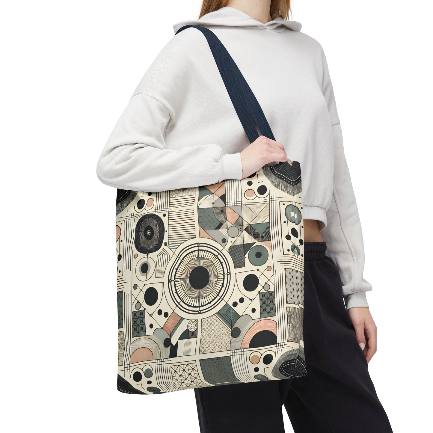 Geometric Pattern Tote Bag – Modern Art Style | Eco-Friendly Shopping Tote, Everyday Carry, Stylish Gift for Her