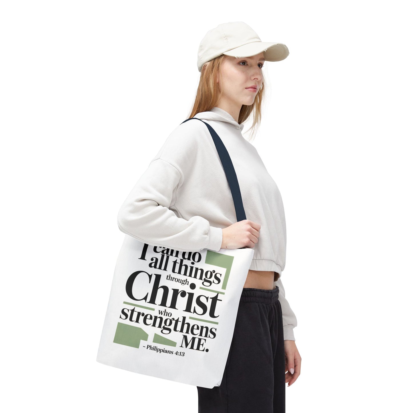 Inspirational Bible Verse Tote Bag – Faith-Based Everyday Carry, Christian Gift for Women, Church & Life