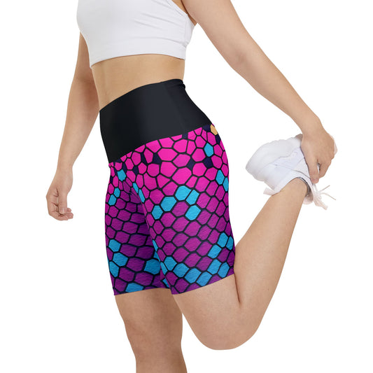 Vibrant Women's Workout Shorts – Bold Fitness Apparel for Active Living