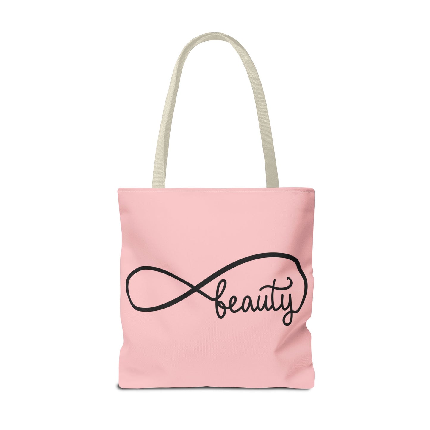Pink Beauty Infinity Tote Bag – Inspirational Double-Sided Print in 3 Sizes