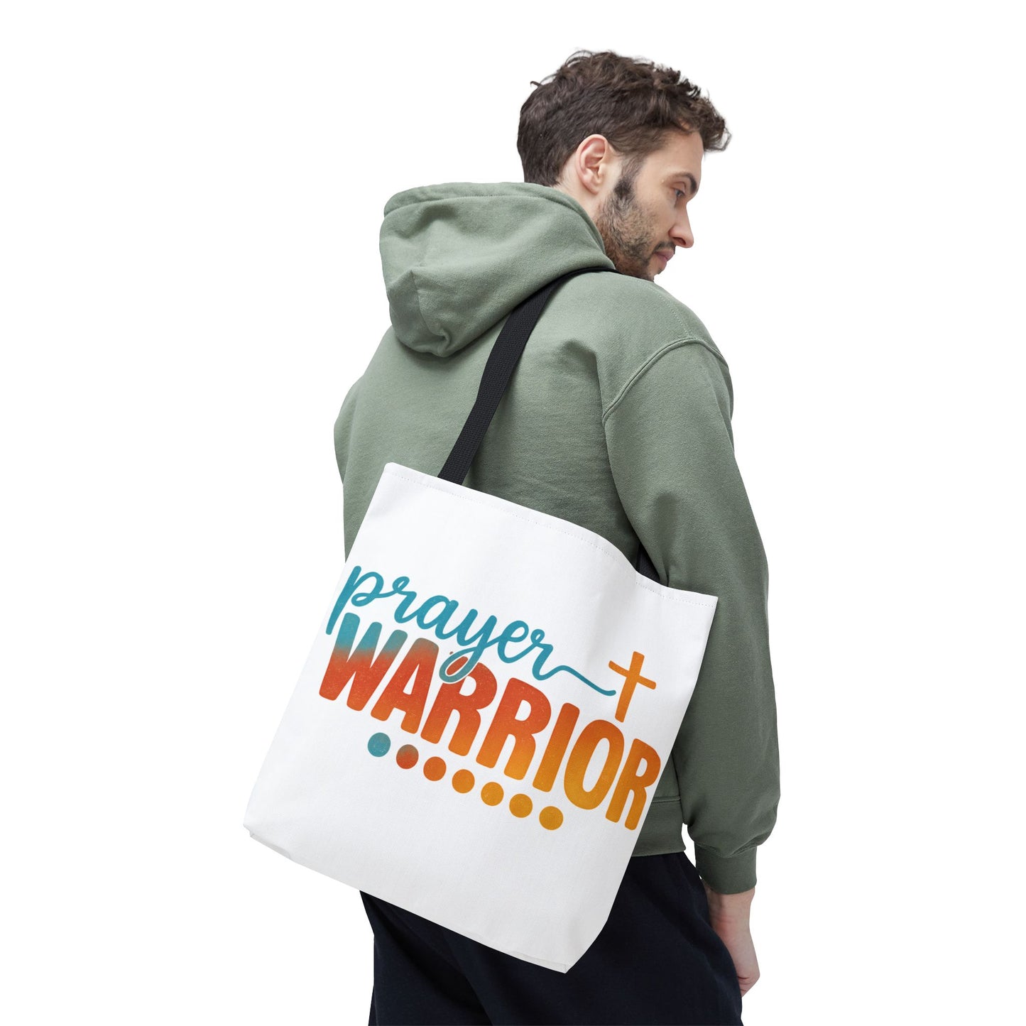 Prayer Warrior Faith Tote Bag – Double-Sided Christian Carryall | Inspirational Religious Gift