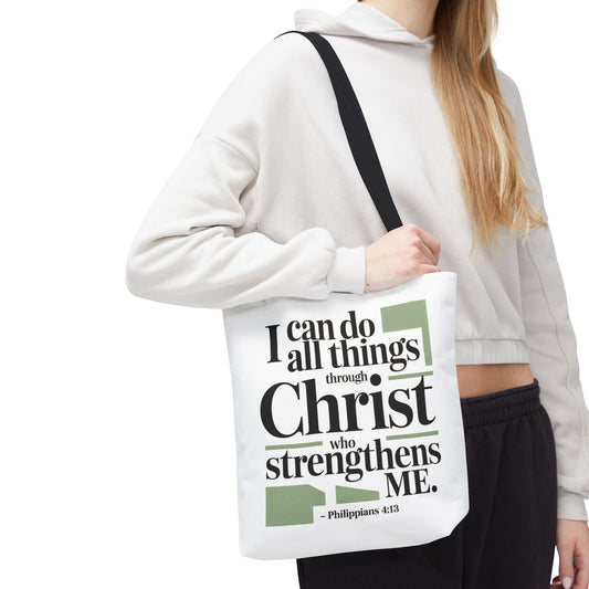 Inspirational Bible Verse Tote Bag – Faith-Based Everyday Carry, Christian Gift for Women, Church & Life
