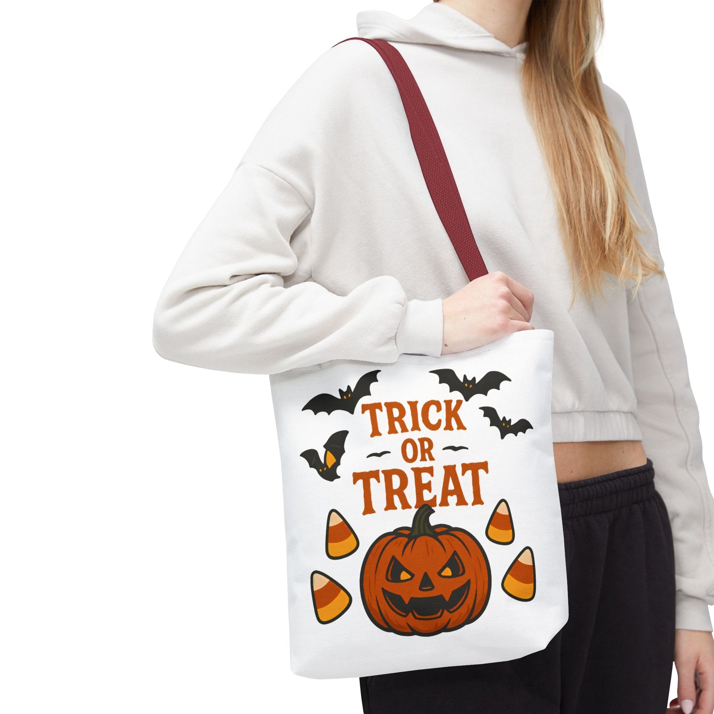 Halloween Trick or Treat Tote Bag – Spooky, Kid-Friendly Candy Carrier 🎃