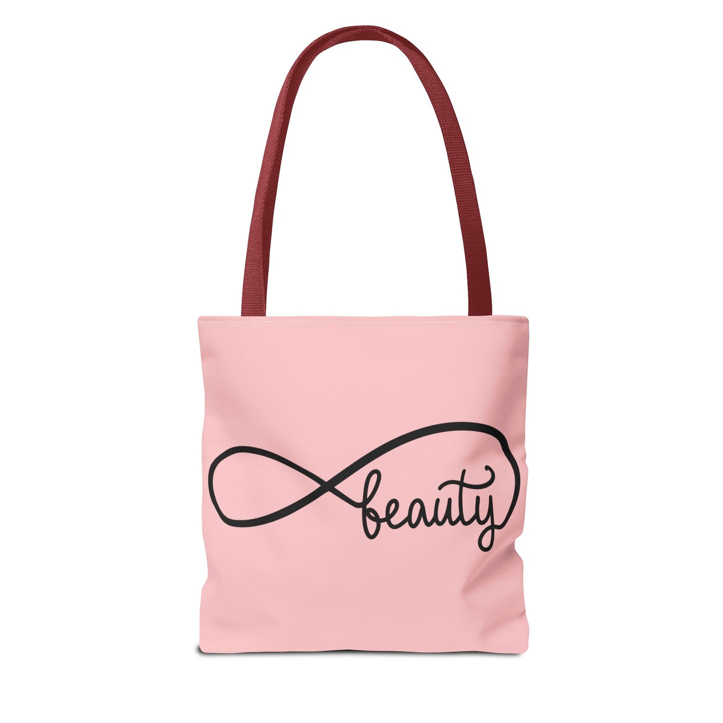 Pink Beauty Infinity Tote Bag – Inspirational Double-Sided Print in 3 Sizes