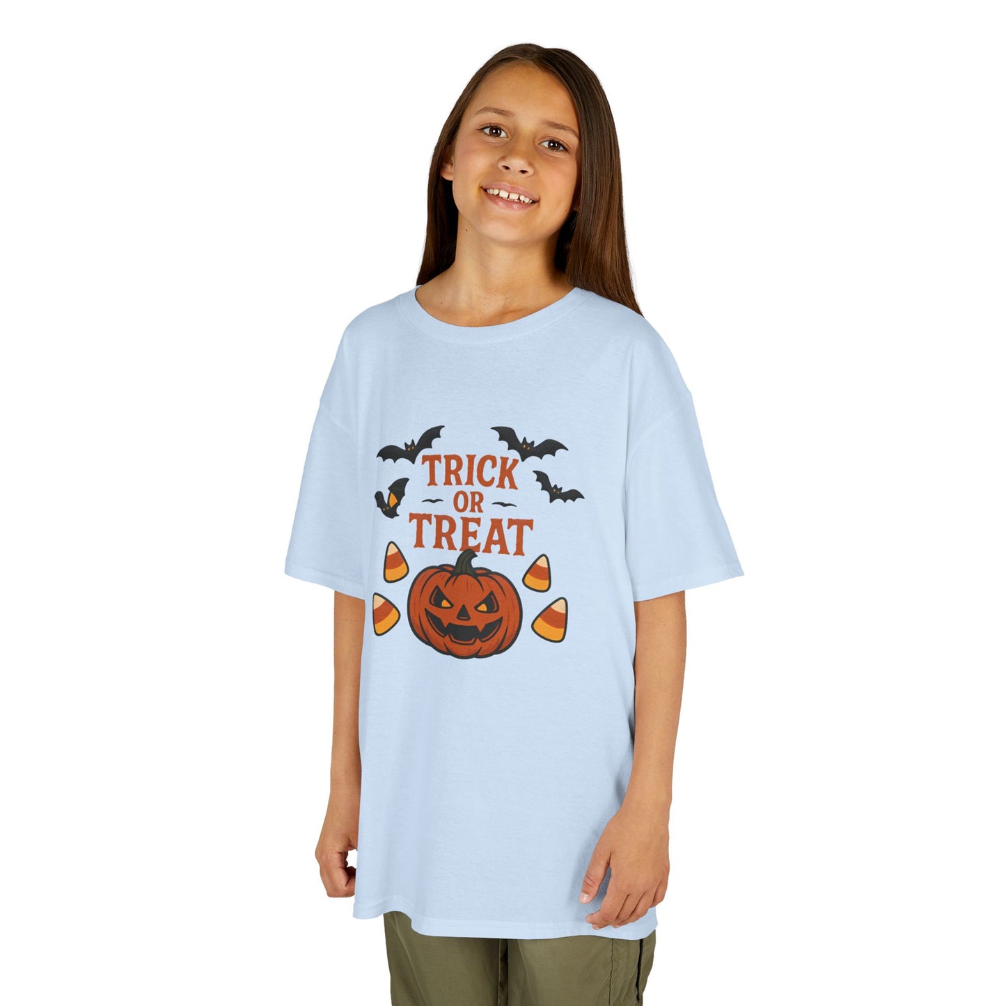 Kids Halloween Tee – Trick or Treat Pumpkin Shirt