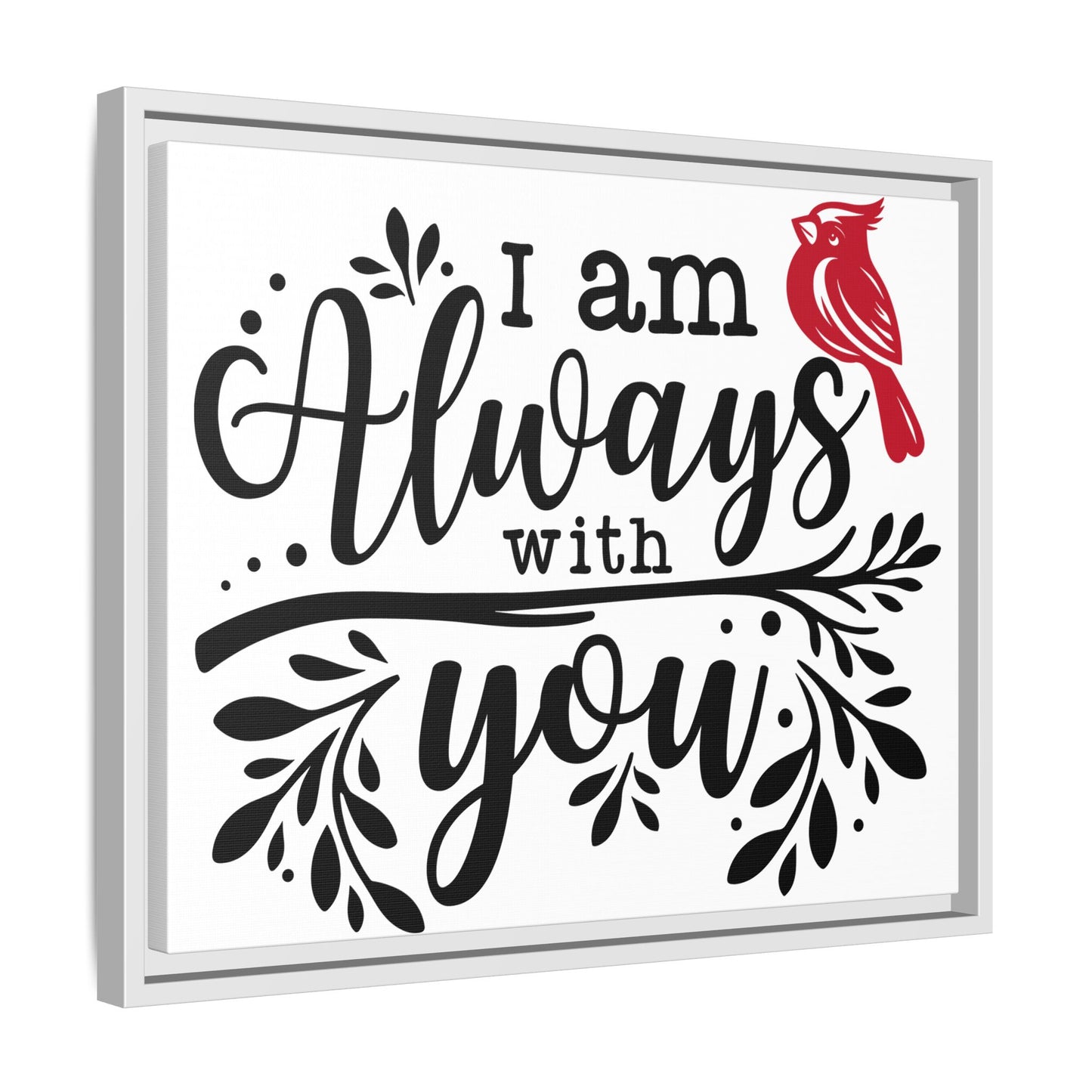 Always With You Cardinal – Matte Canvas Wall Art