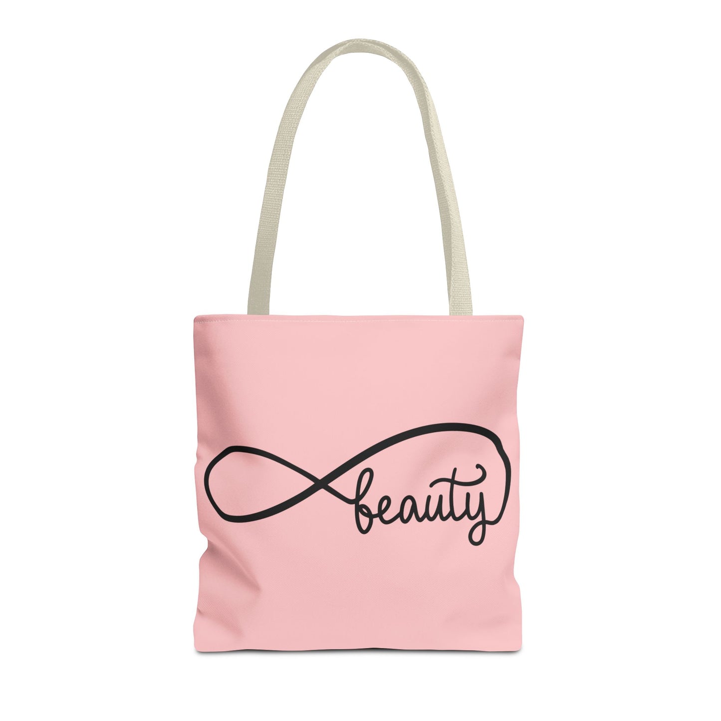 Pink Beauty Infinity Tote Bag – Inspirational Double-Sided Print in 3 Sizes