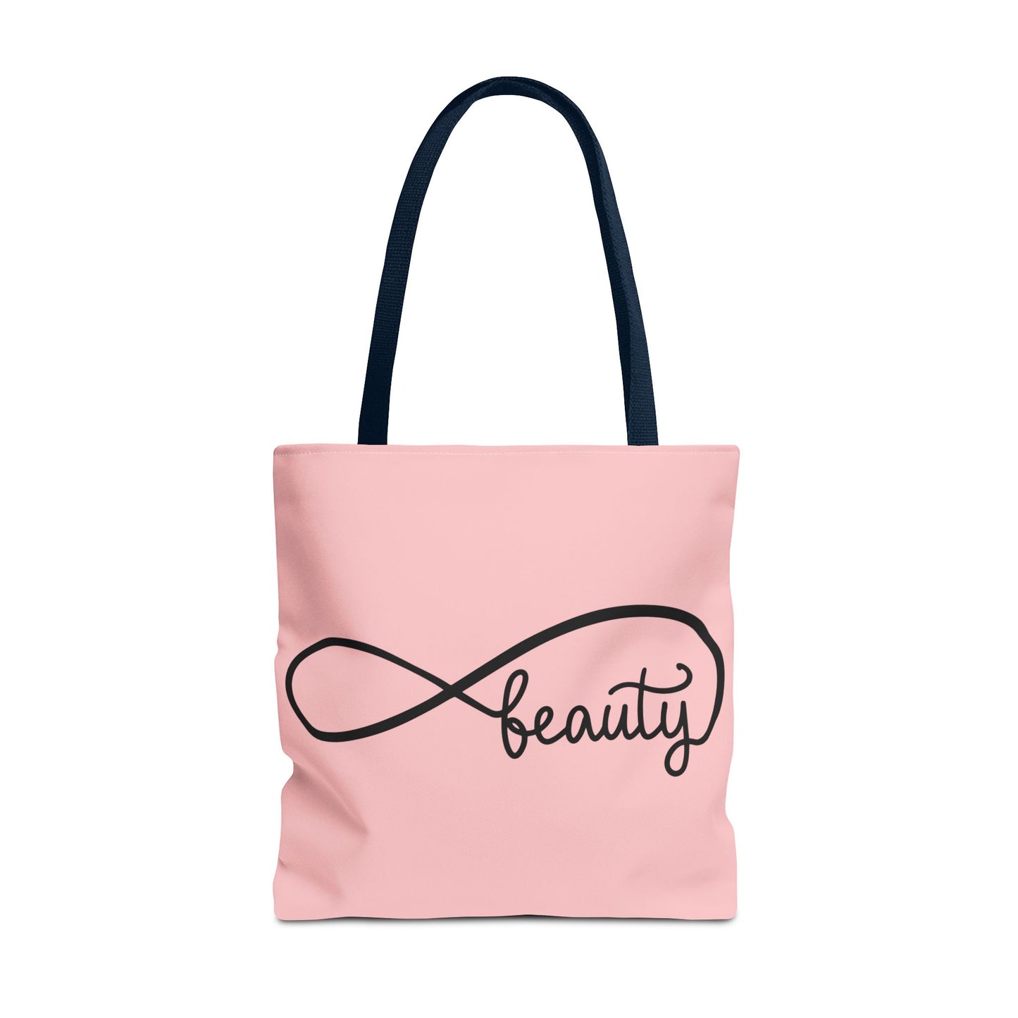 Pink Beauty Infinity Tote Bag – Inspirational Double-Sided Print in 3 Sizes