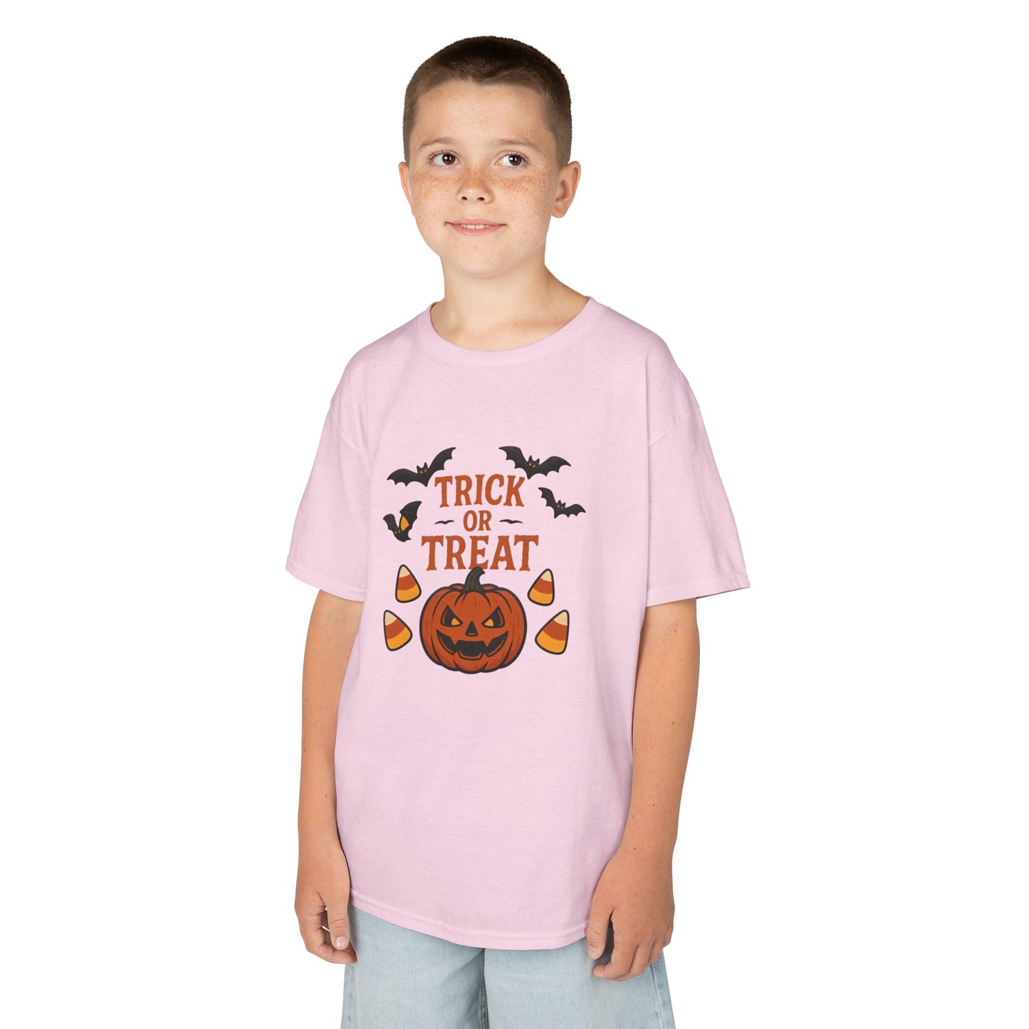 Kids Halloween Tee – Trick or Treat Pumpkin Shirt