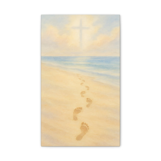 Footprints in the Sand Canvas