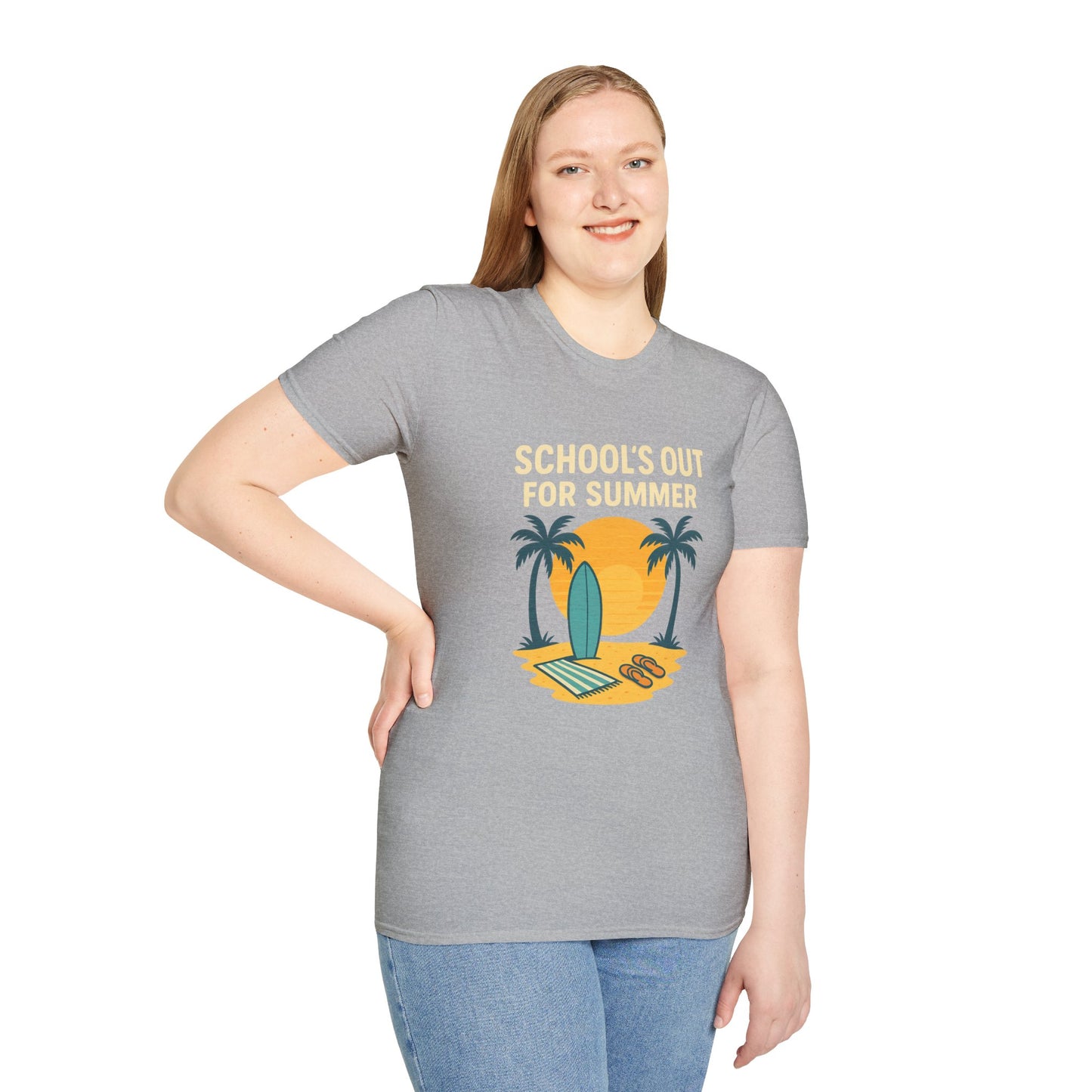 School’s Out for Summer T-Shirt – Laid-Back Style for Beach Days & Backyard Celebrations