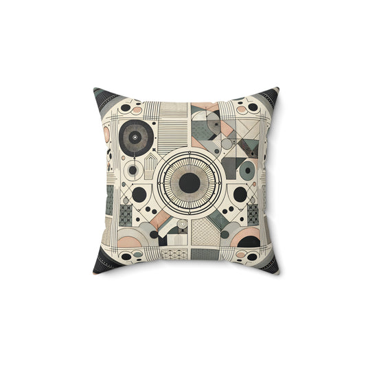 Abstract Geometric Decorative Pillow – Modern Accent for Stylish Spaces