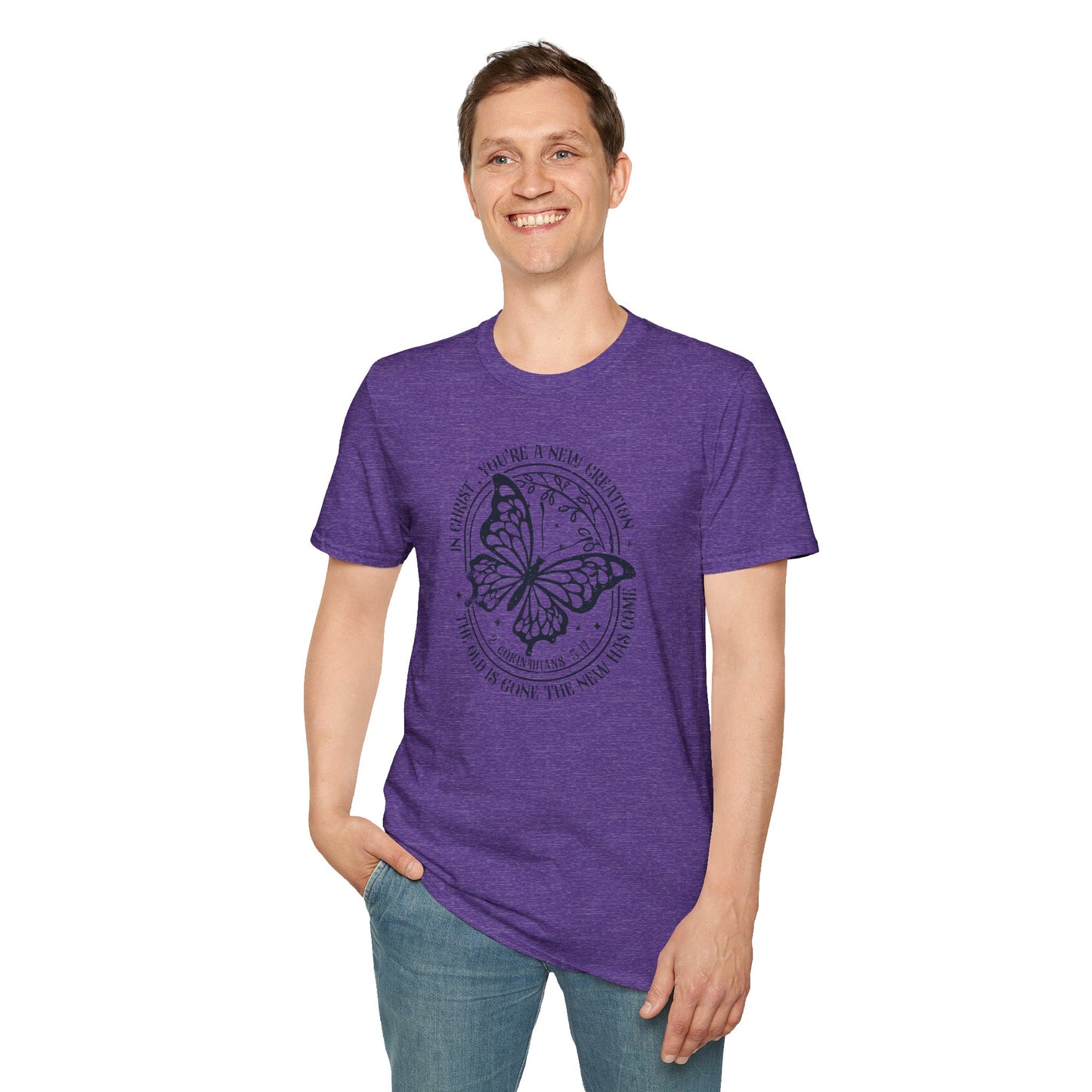 2 Corinthians 5:17 – New Creation Butterfly T-Shirt