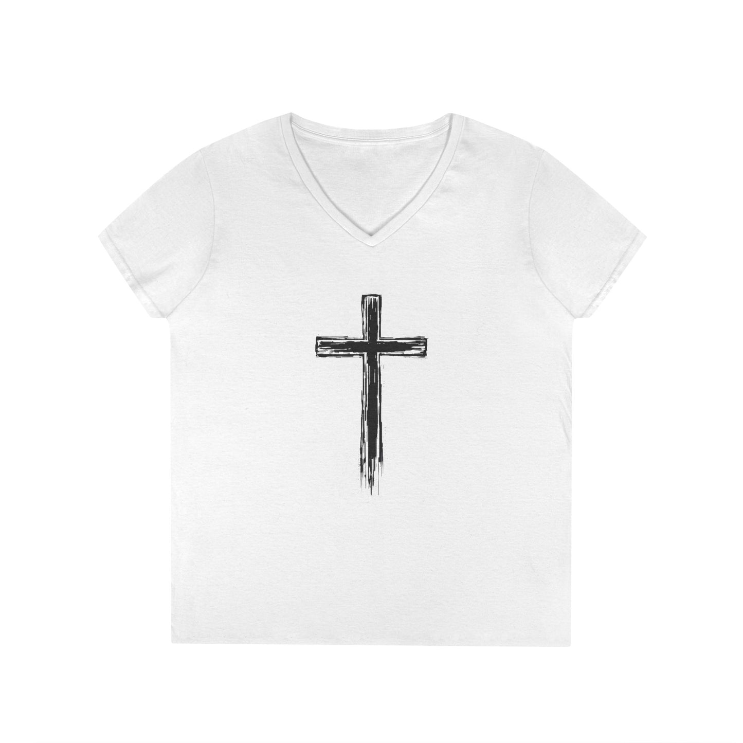 Faith-Inspired V-Neck T-Shirt for Women