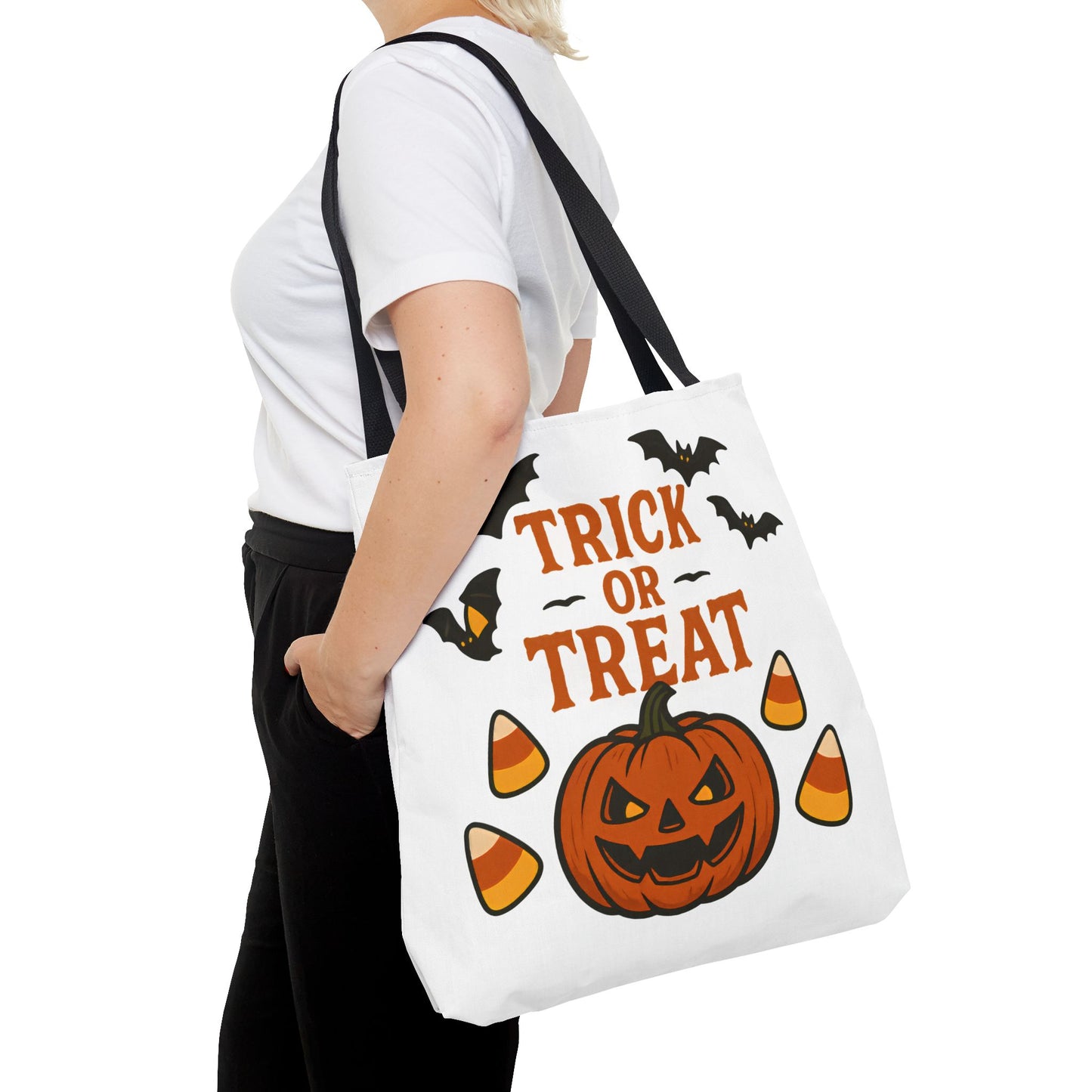 Halloween Trick or Treat Tote Bag – Spooky, Kid-Friendly Candy Carrier 🎃