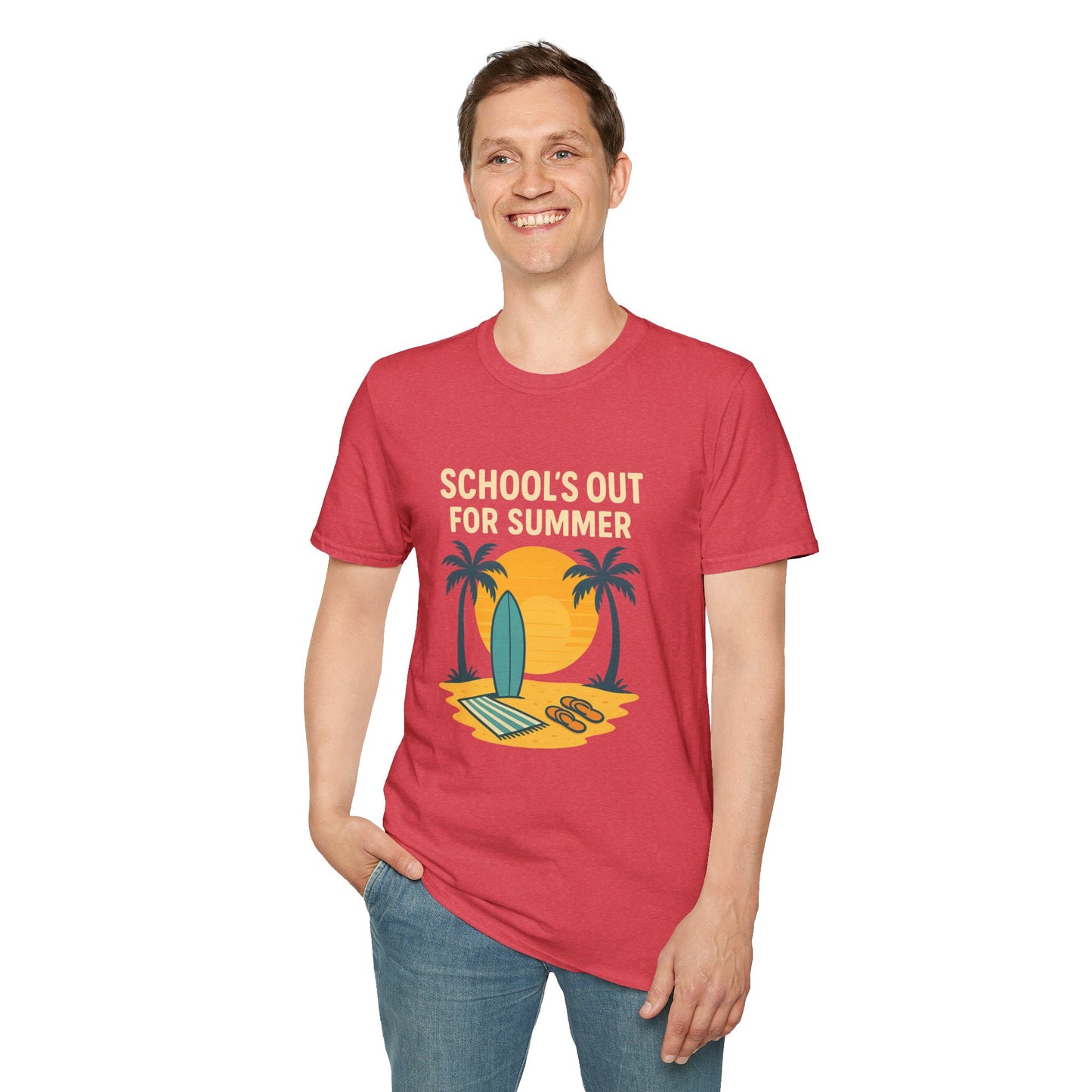 School’s Out for Summer T-Shirt – Laid-Back Style for Beach Days & Backyard Celebrations