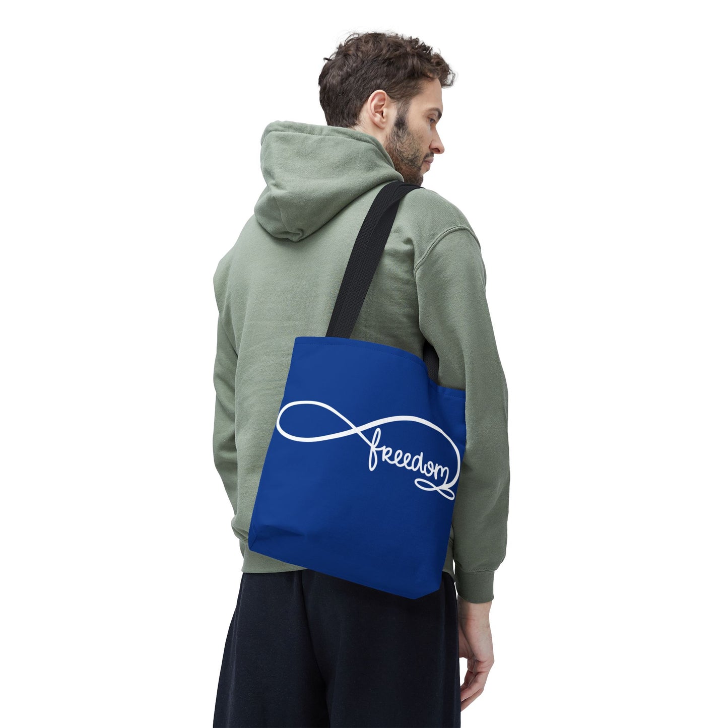 Freedom Infinity Symbol Tote Bag – Patriotic Everyday Carry, Double-Sided Print