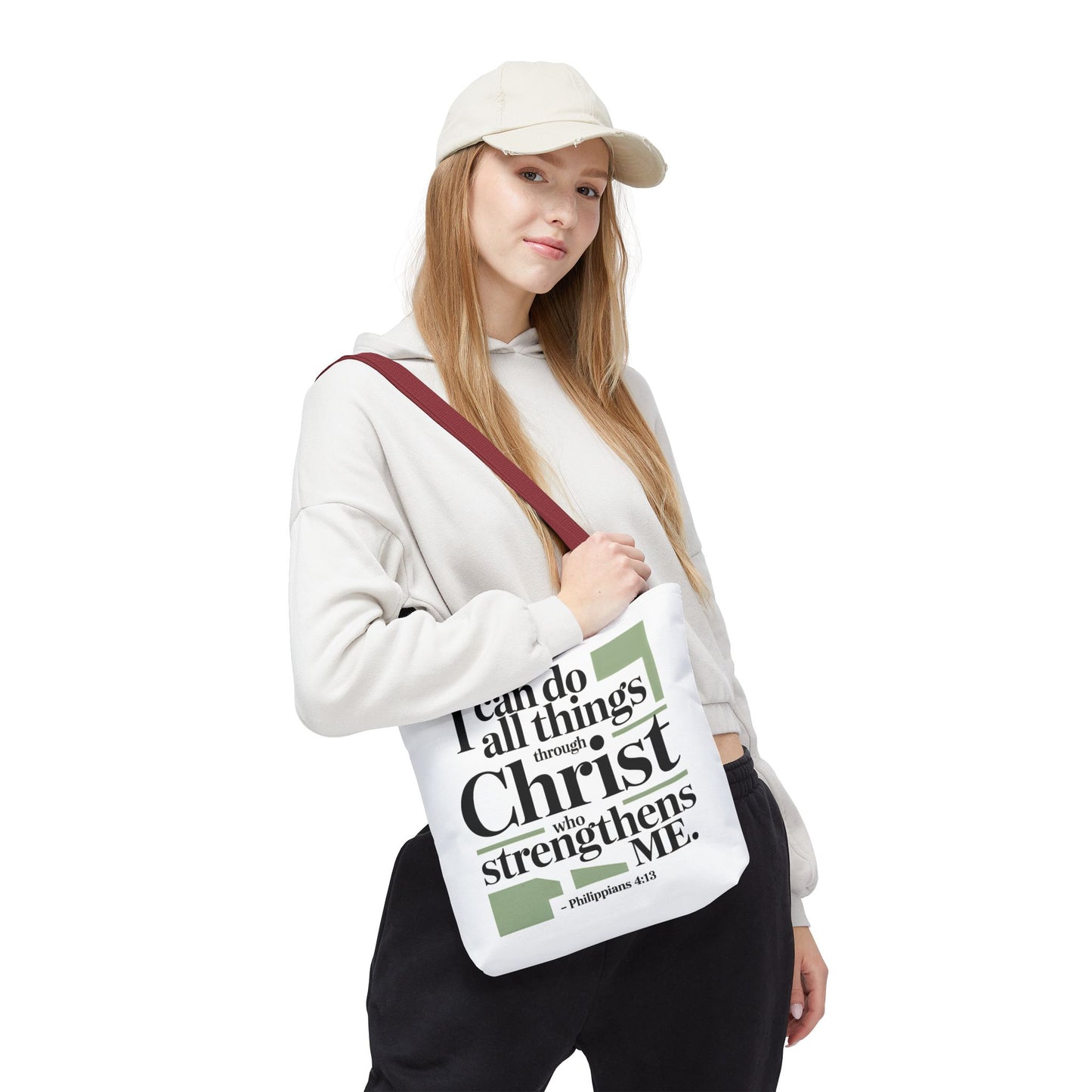 Inspirational Bible Verse Tote Bag – Faith-Based Everyday Carry, Christian Gift for Women, Church & Life
