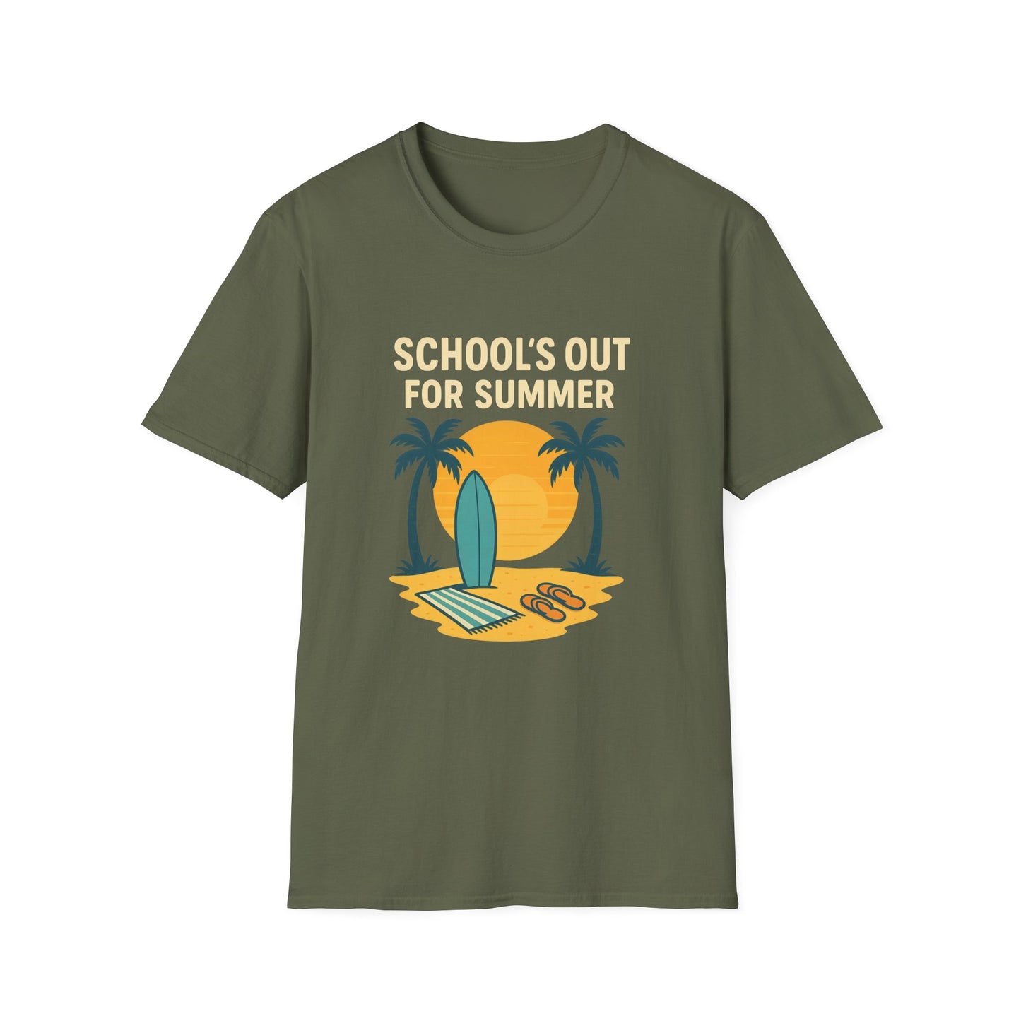 School’s Out for Summer T-Shirt – Laid-Back Style for Beach Days & Backyard Celebrations