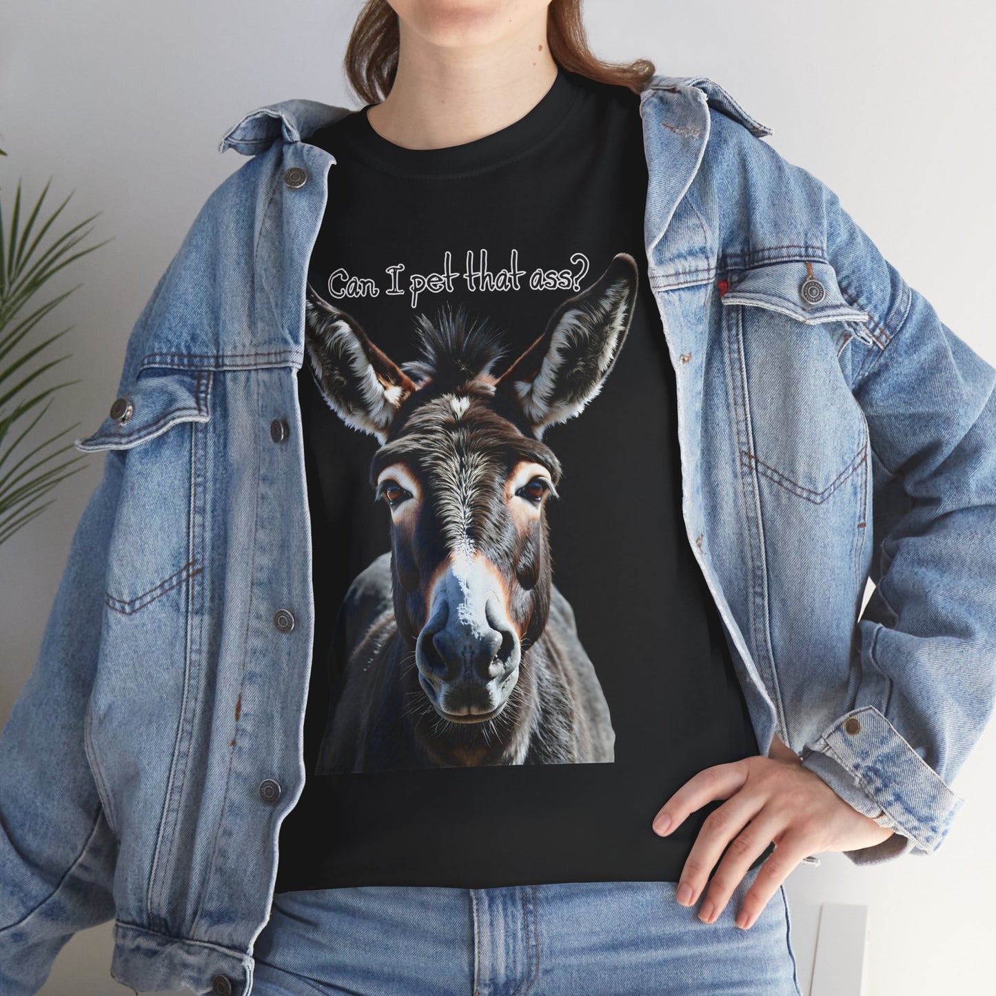 “Can I Pet That Ass?” Donkey Tee - Funny Unisex T-Shirt
