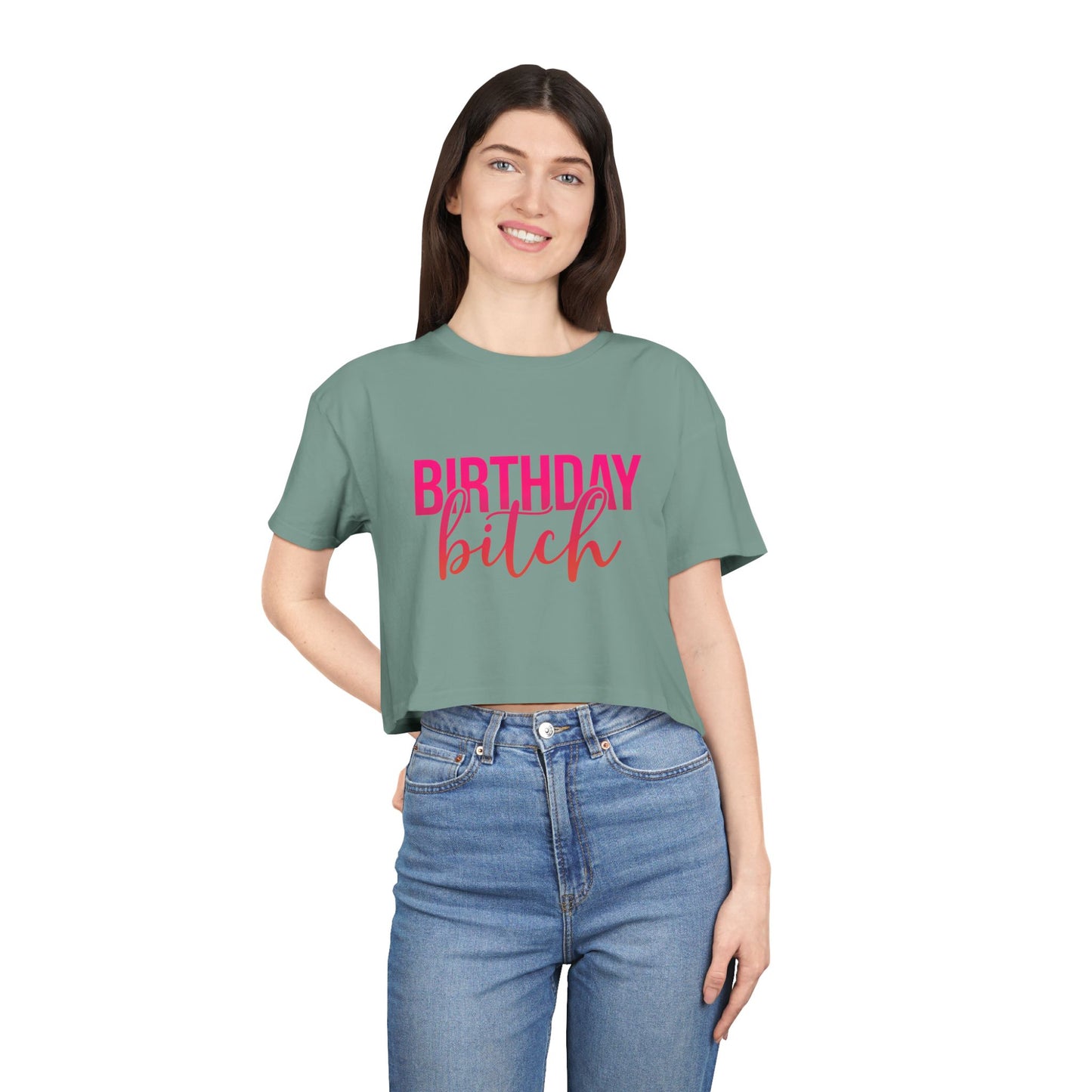 Birthday Bitch Women’s Crop Tee