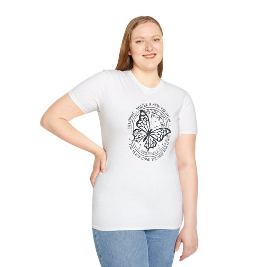2 Corinthians 5:17 – New Creation Butterfly T-Shirt