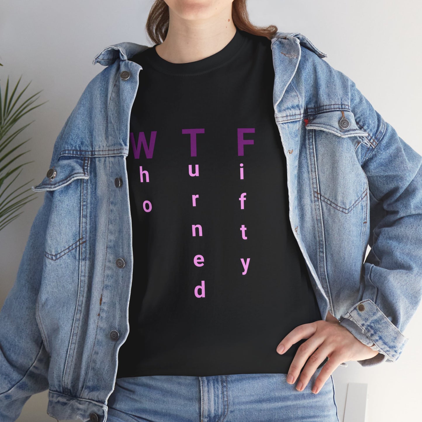 WTF 50th Birthday Unisex Heavy Cotton Tee - Perfect for Celebrating Milestone Birthdays