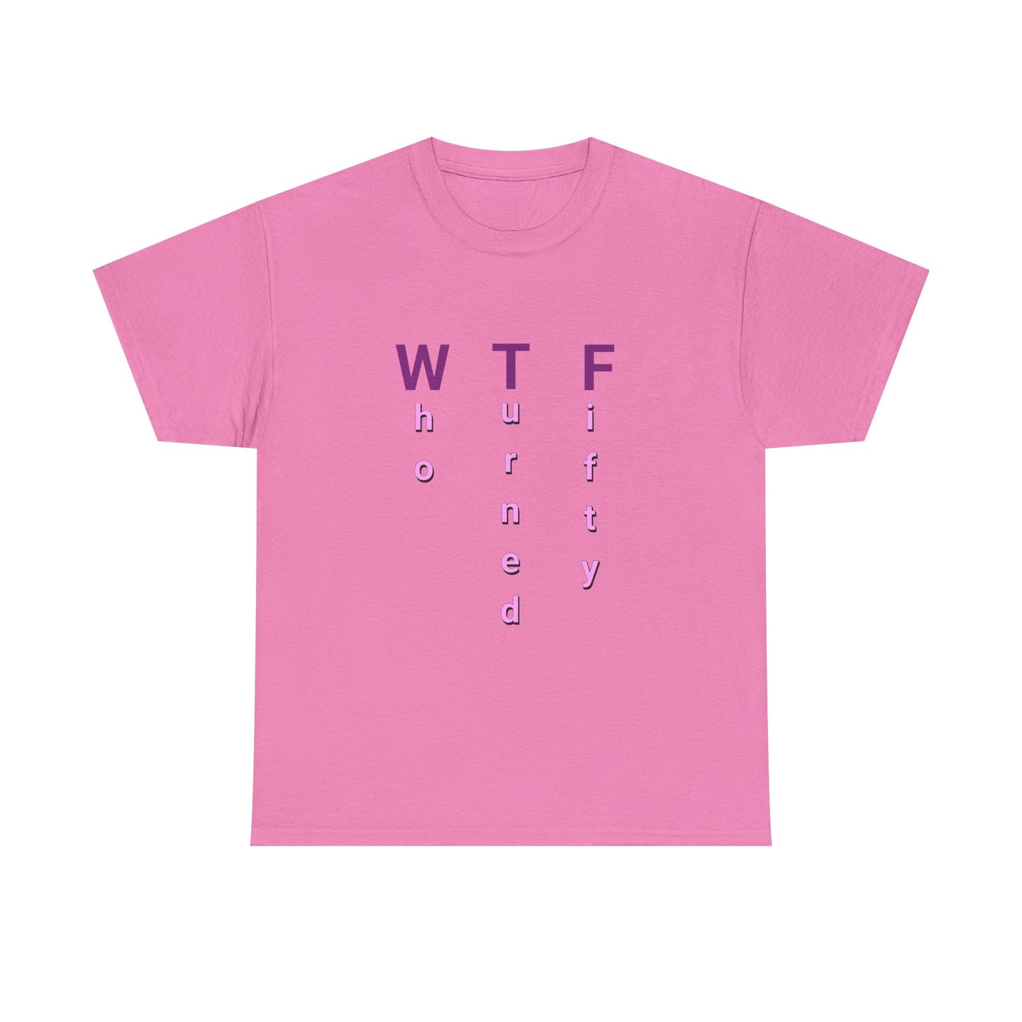 WTF 50th Birthday Unisex Heavy Cotton Tee - Perfect for Celebrating Milestone Birthdays