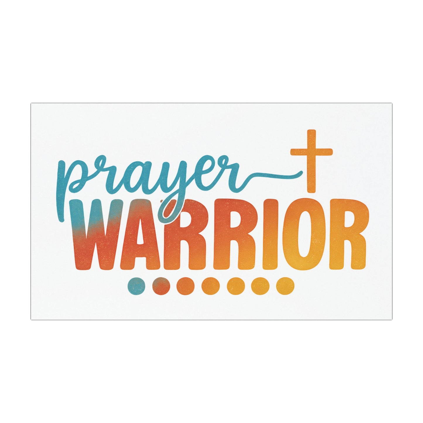 Prayer Warrior Car Magnet | Christian Auto Decor for Faith-Filled Drivers | Religious Gift for Believers on the Go