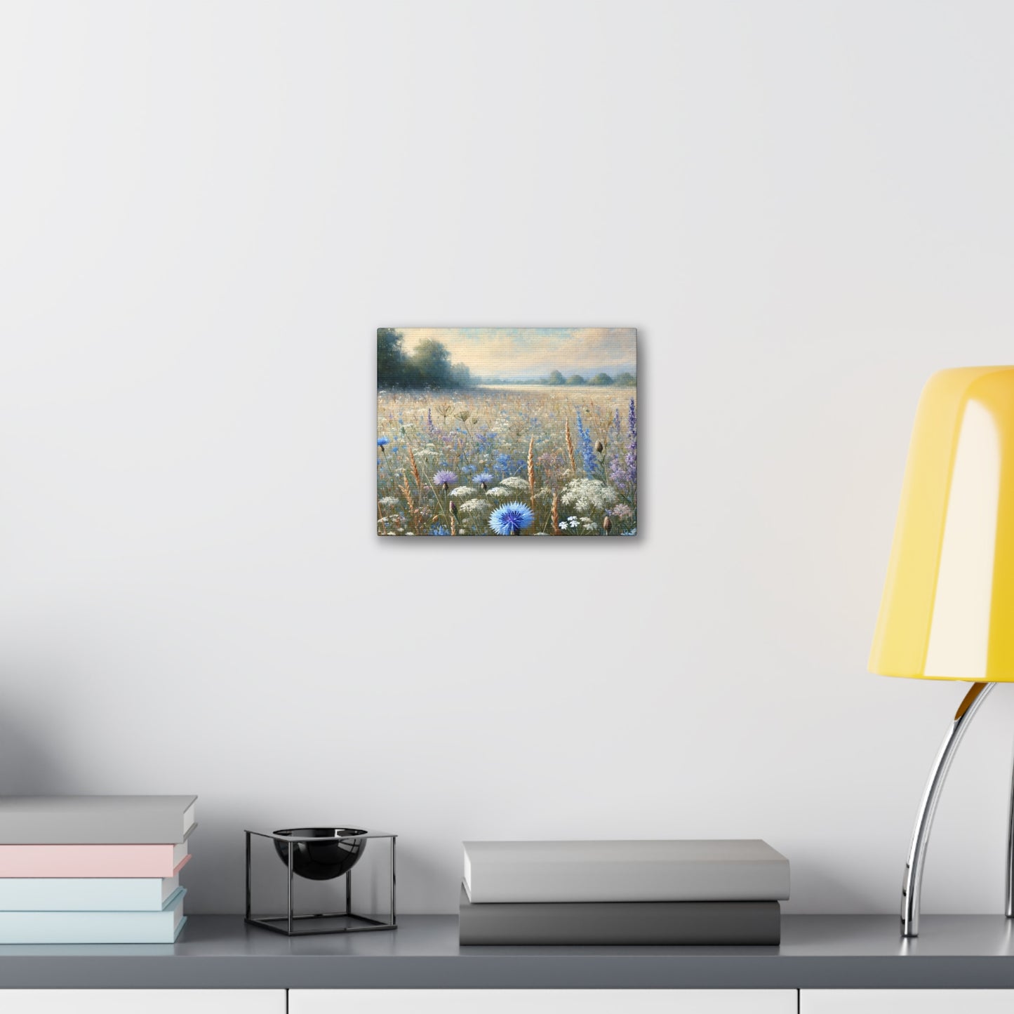 Open Field Wildflower Canvas Print – Nature Photography Wall Art (Horizontal Gallery Wrap)