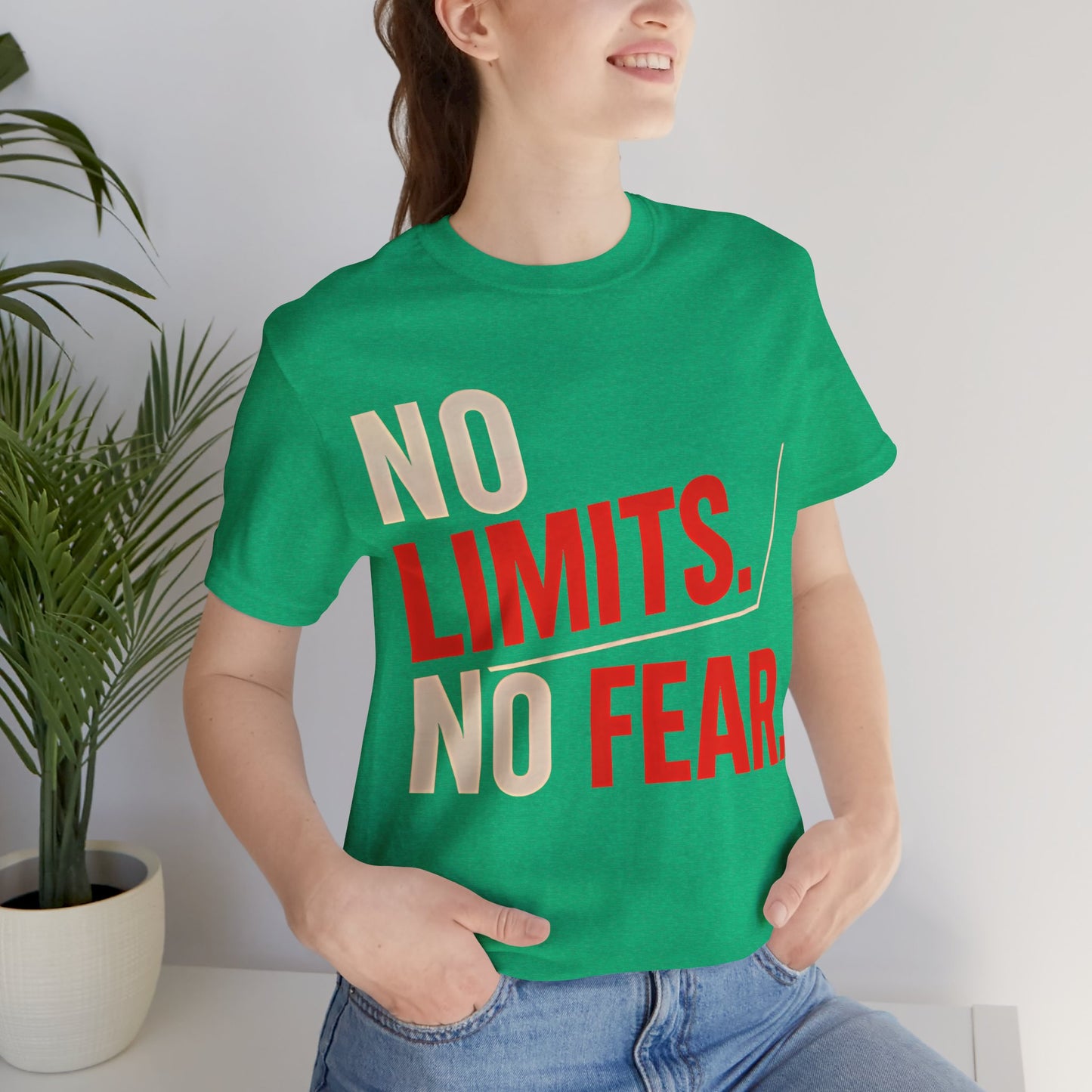 No Limits, No Fear – Empowering Unisex Tee