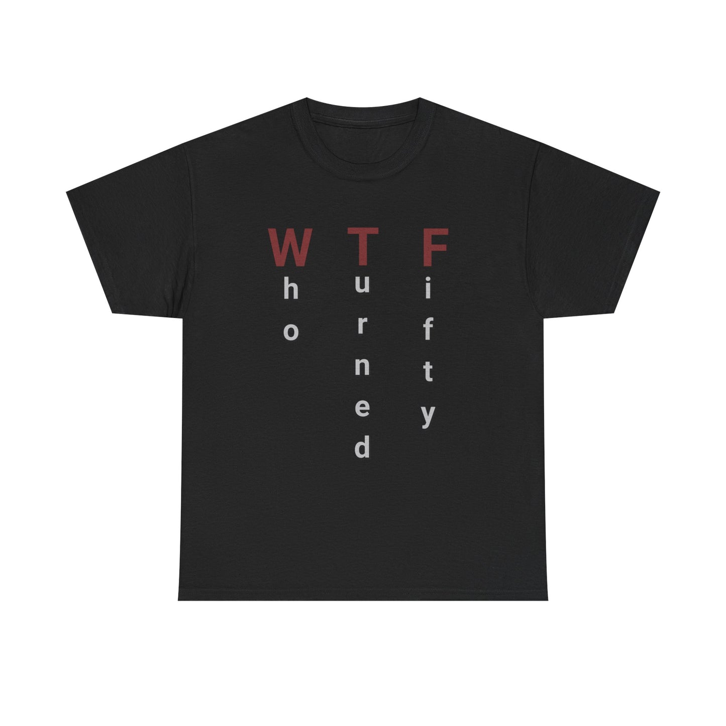 WTF 50th Birthday Unisex Heavy Cotton Tee - Perfect for Celebrating Milestone Birthdays