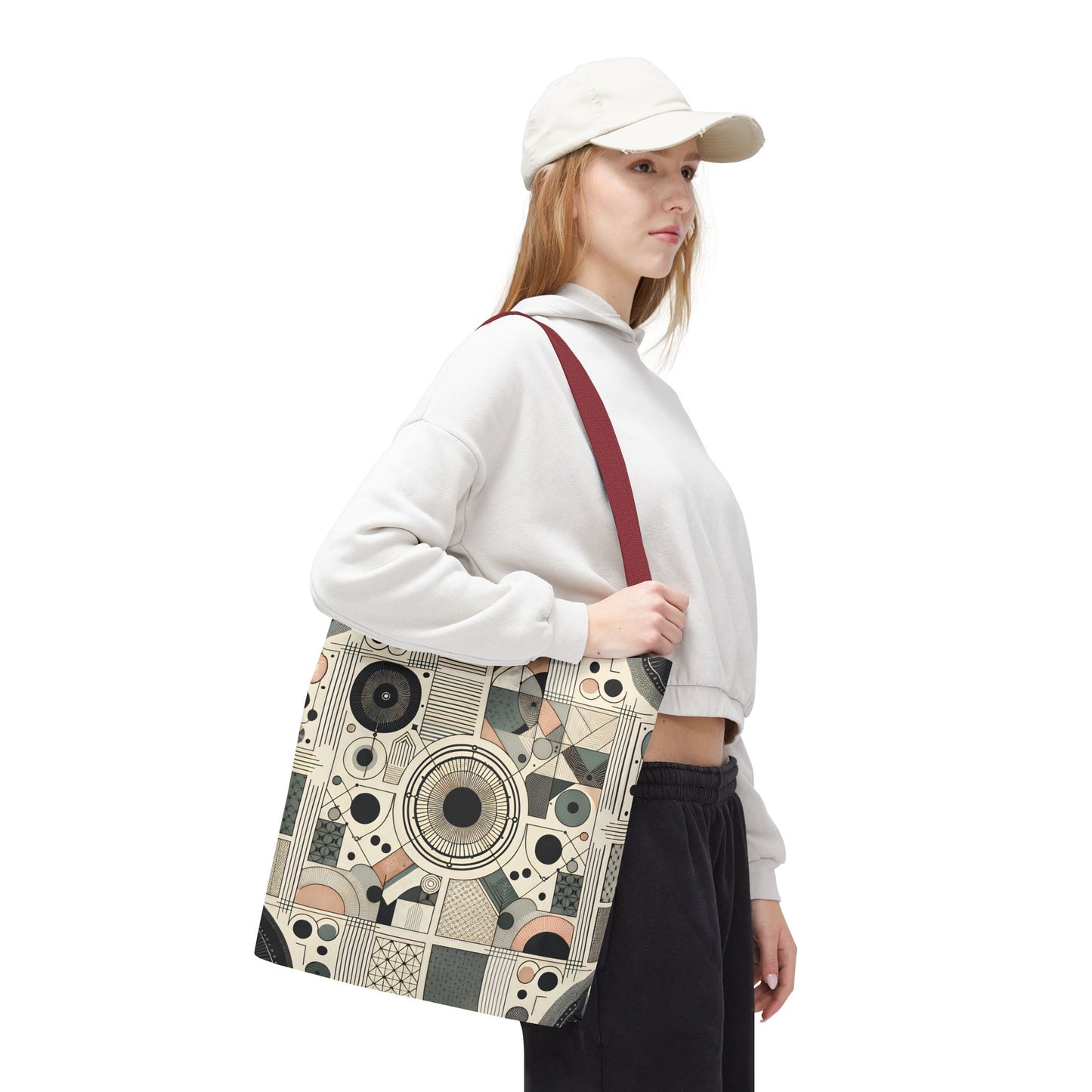 Geometric Pattern Tote Bag – Modern Art Style | Eco-Friendly Shopping Tote, Everyday Carry, Stylish Gift for Her