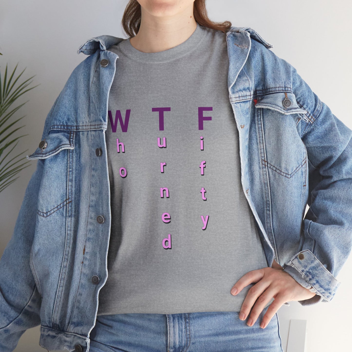 WTF 50th Birthday Unisex Heavy Cotton Tee - Perfect for Celebrating Milestone Birthdays
