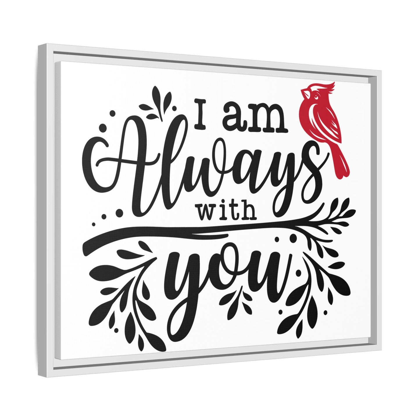 Always With You Cardinal – Matte Canvas Wall Art
