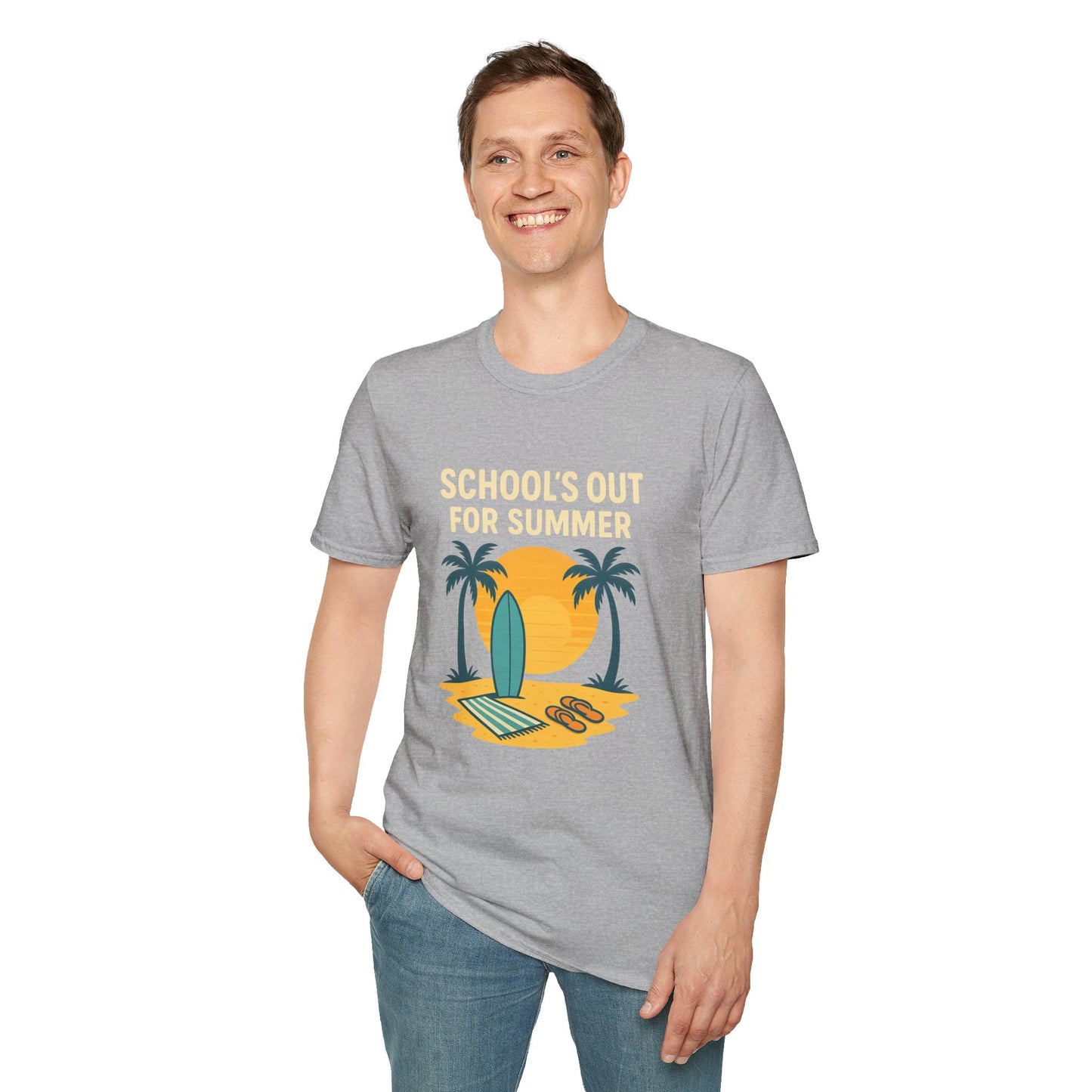School’s Out for Summer T-Shirt – Laid-Back Style for Beach Days & Backyard Celebrations