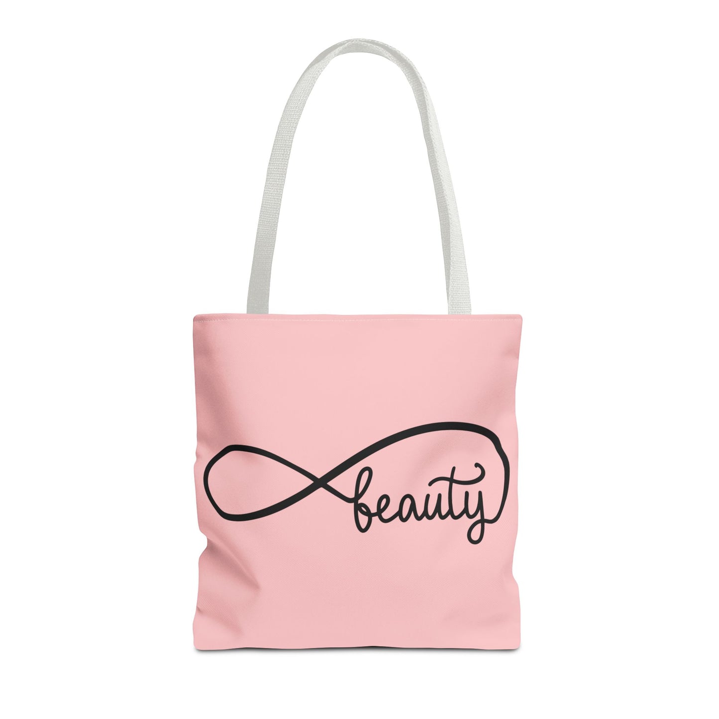 Pink Beauty Infinity Tote Bag – Inspirational Double-Sided Print in 3 Sizes