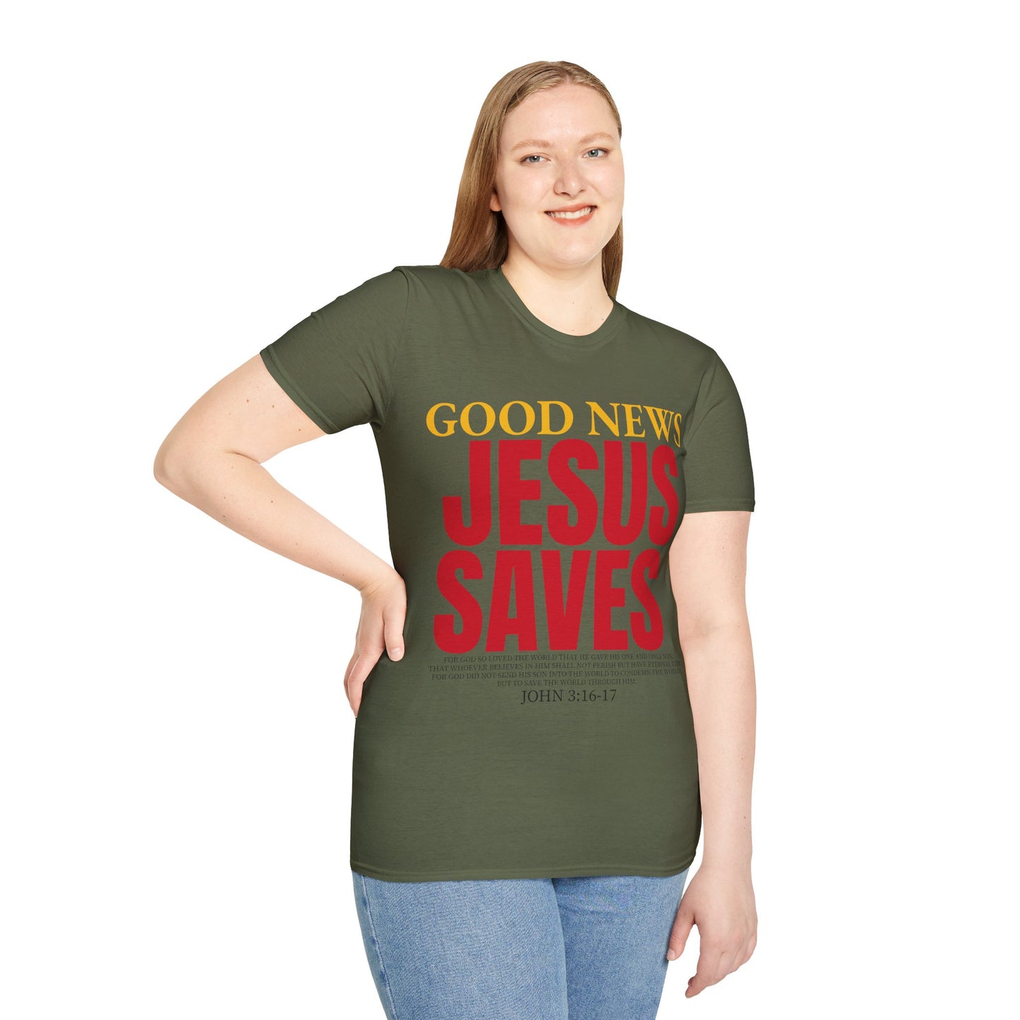 Inspirational "Jesus Saves" T-Shirt
